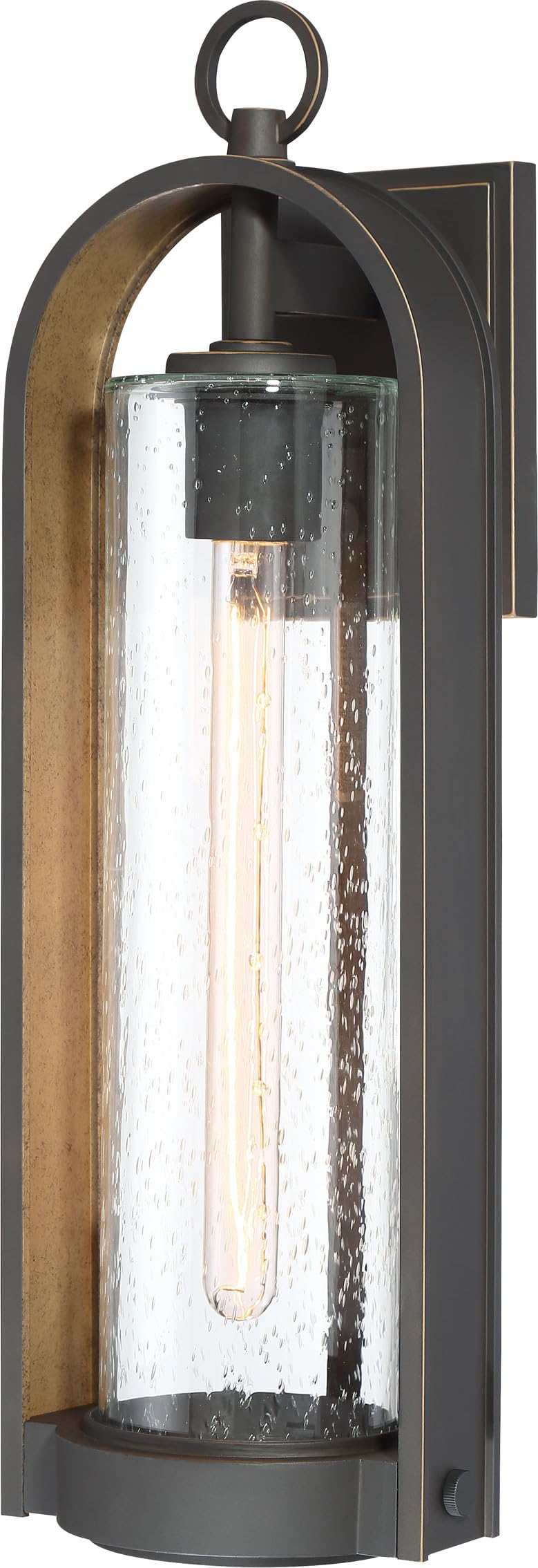Minka Lavery 72453-143C Outdoor Wall Light - Oil Rubbed Bronze Exterior Wall Lantern with 60W Single Light Bulb | Weatherproof Outdoor Lighting for Porch, Patio, Garden & Entryway