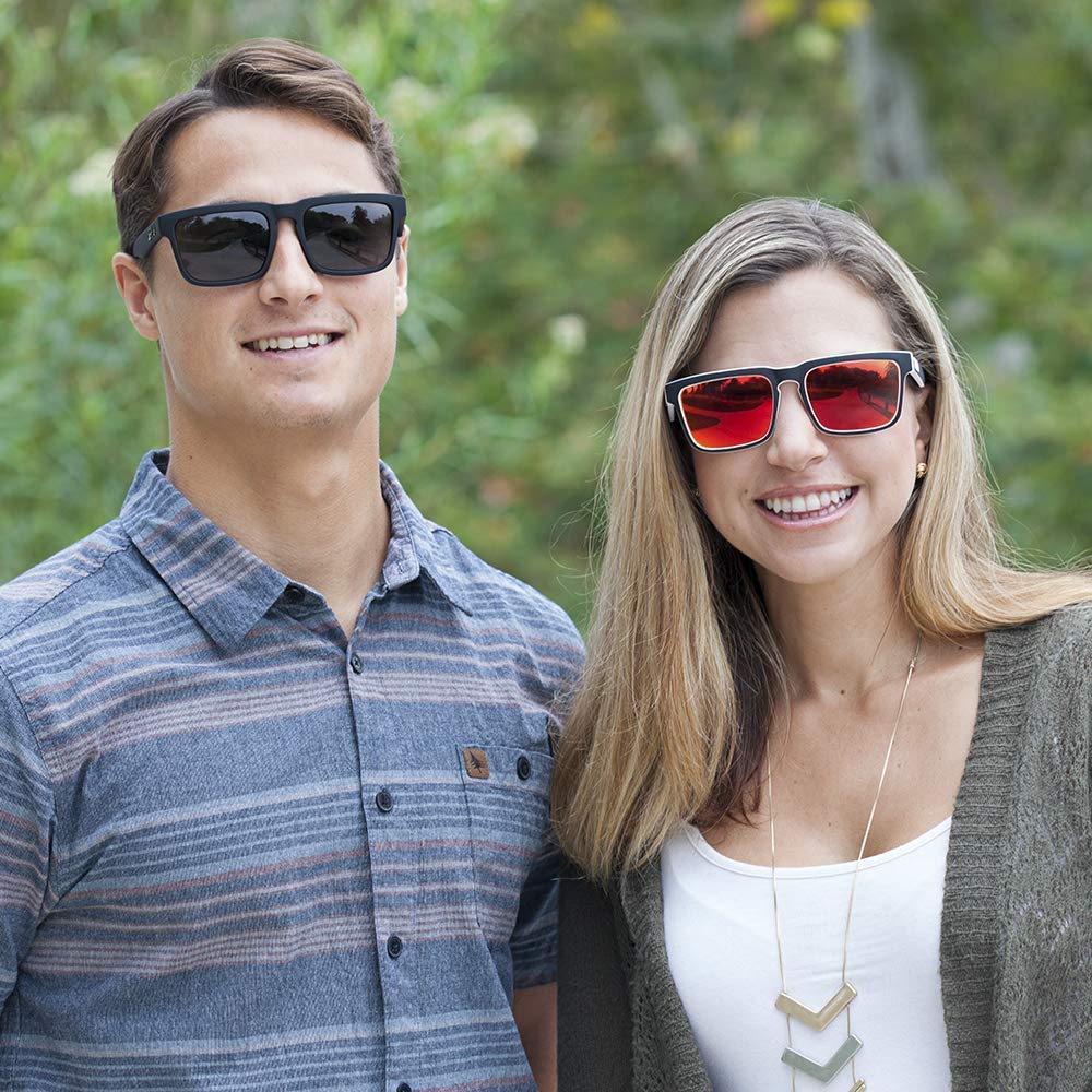SPY Optic Helm Wayfarer Sunglasses - Polarized UV Protection for Men & Women - Stylish Outdoor, Driving & Sports Shades