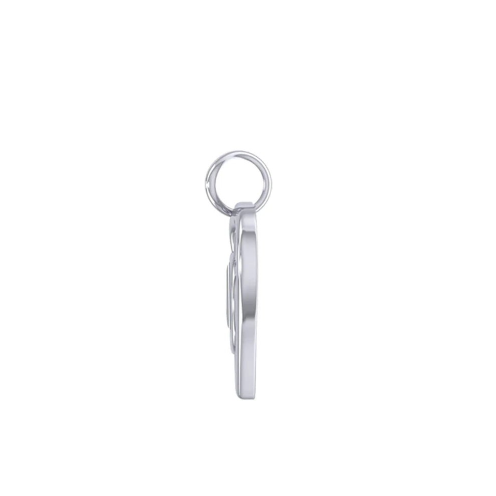 AA NA Recovery Pendant - Sterling Silver Heart Charm with Adjustable 18