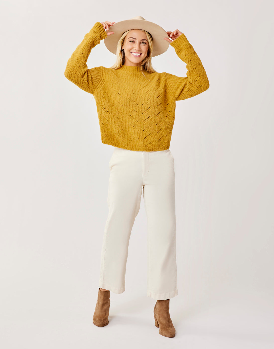 Monroe Sweater for Women - Cozy Knit Pullover with Wood Button Details | Perfect for Fall & Winter Layering, Casual Outfits and Office Wear
