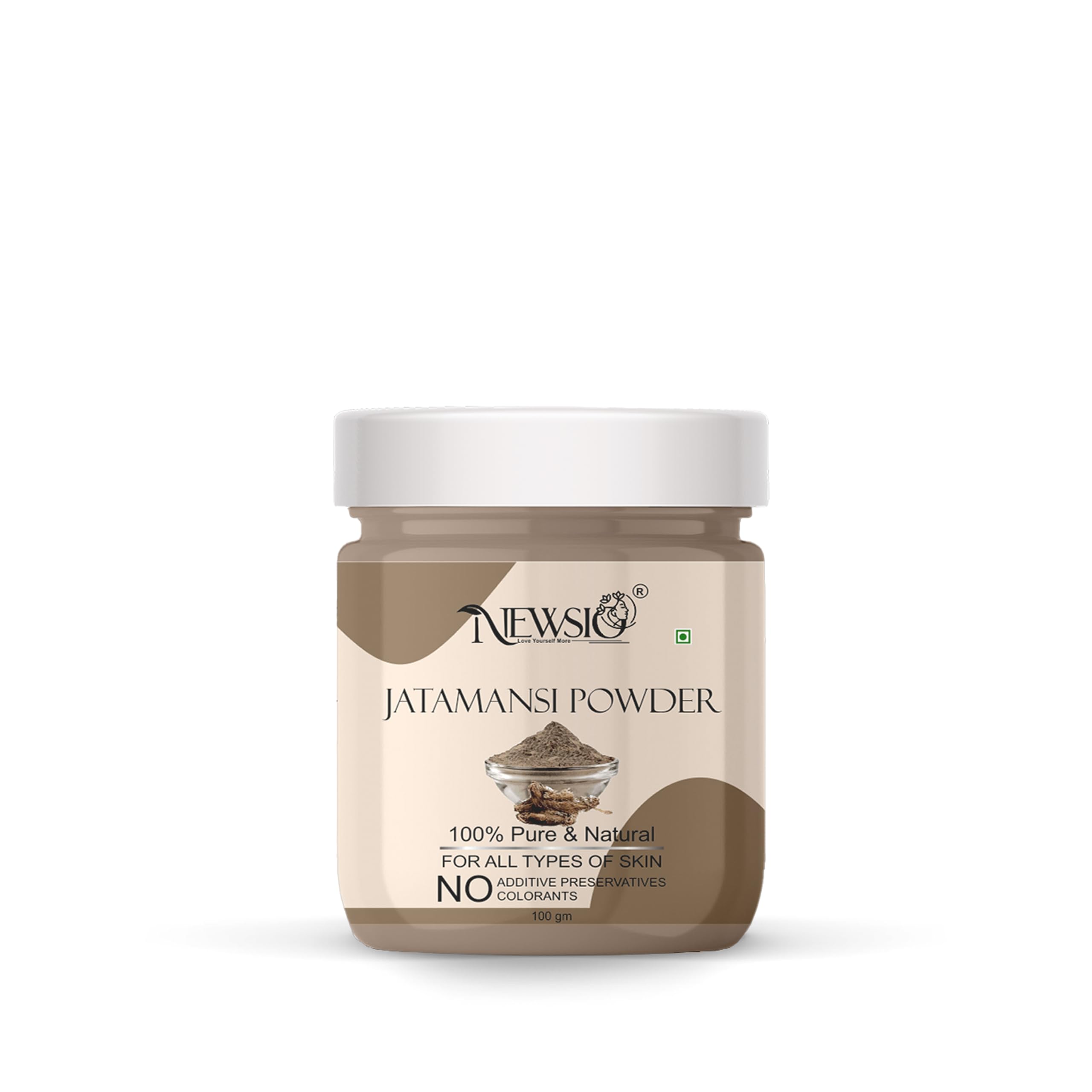 100% Pure & Natural Jatamansi Powder for Hair Growth - Promotes Strong, Shiny, Silky Hair & Healthy Scalp - Fights Dandruff & Split Ends - 100g Jar - Perfect for Ayurvedic Hair Care & DIY Hair Masks at Home