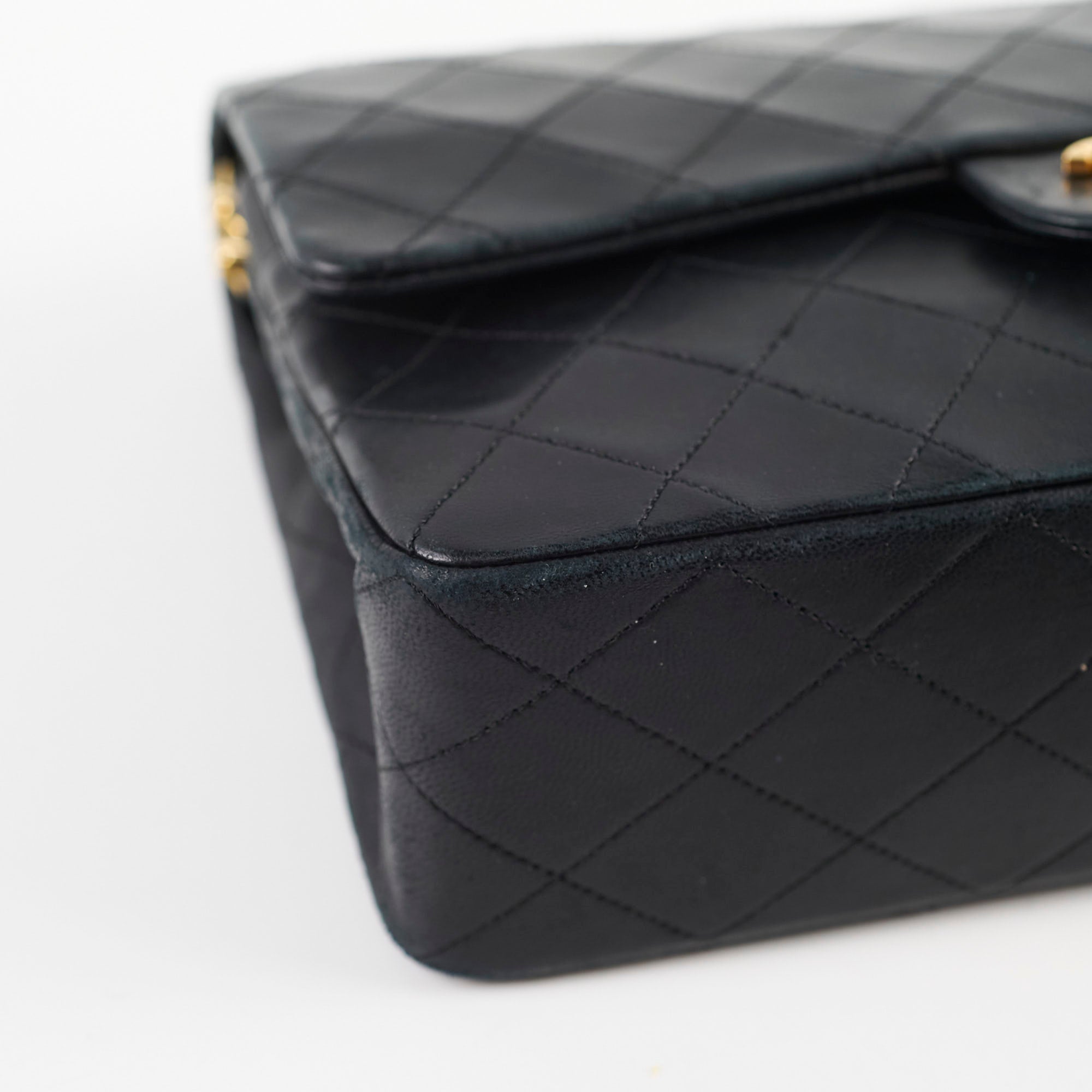 Vintage Chanel Medium/Large Double Classic Flap Bag in Black - Perfect for Evening Events, Date Nights & Luxury Fashion Collectors