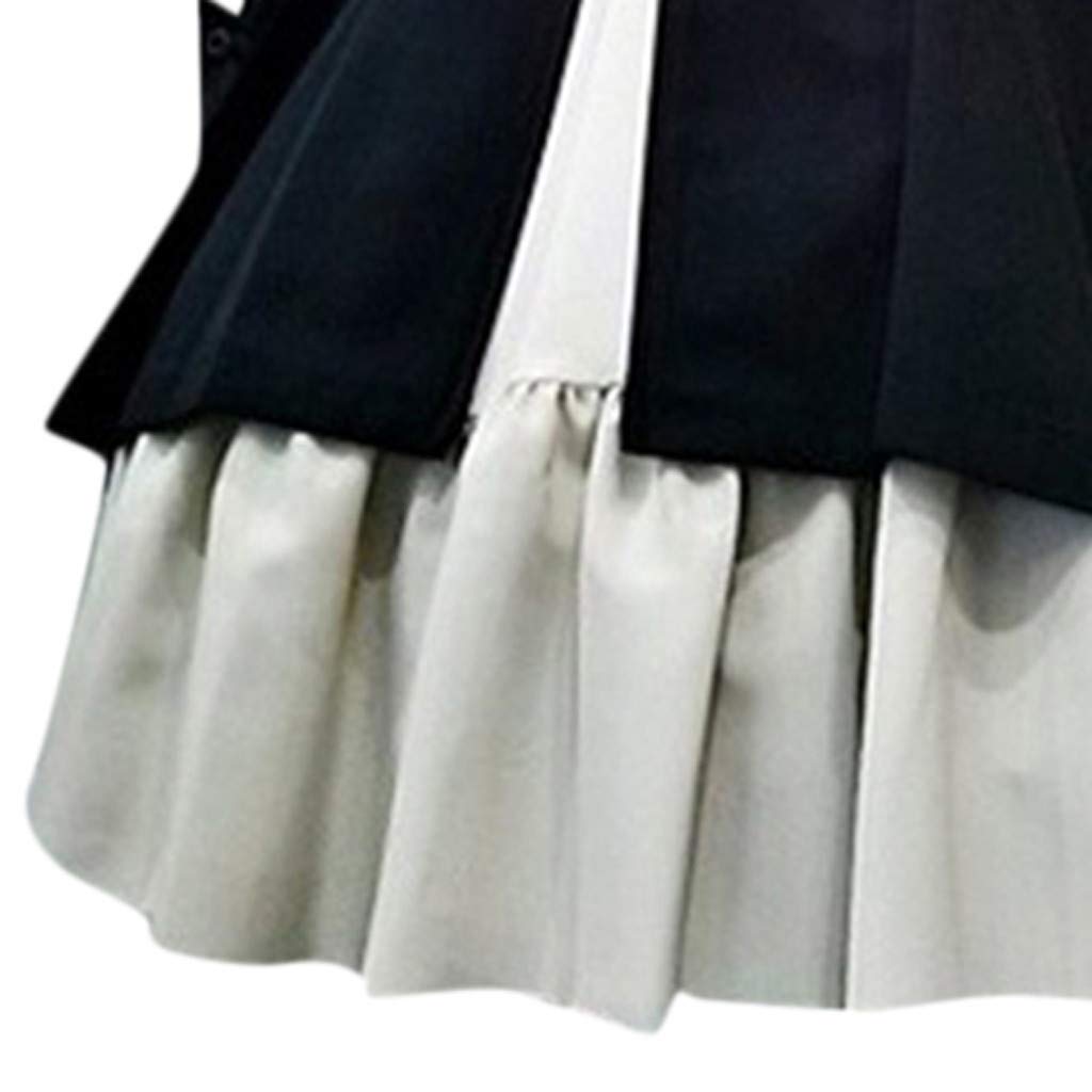 Gothic Lolita Dress for Women - Vintage Bow & Ruffle Steampunk Costume with Long Sleeves | Renaissance Cosplay Outfit for Halloween, Anime Conventions & Themed Parties