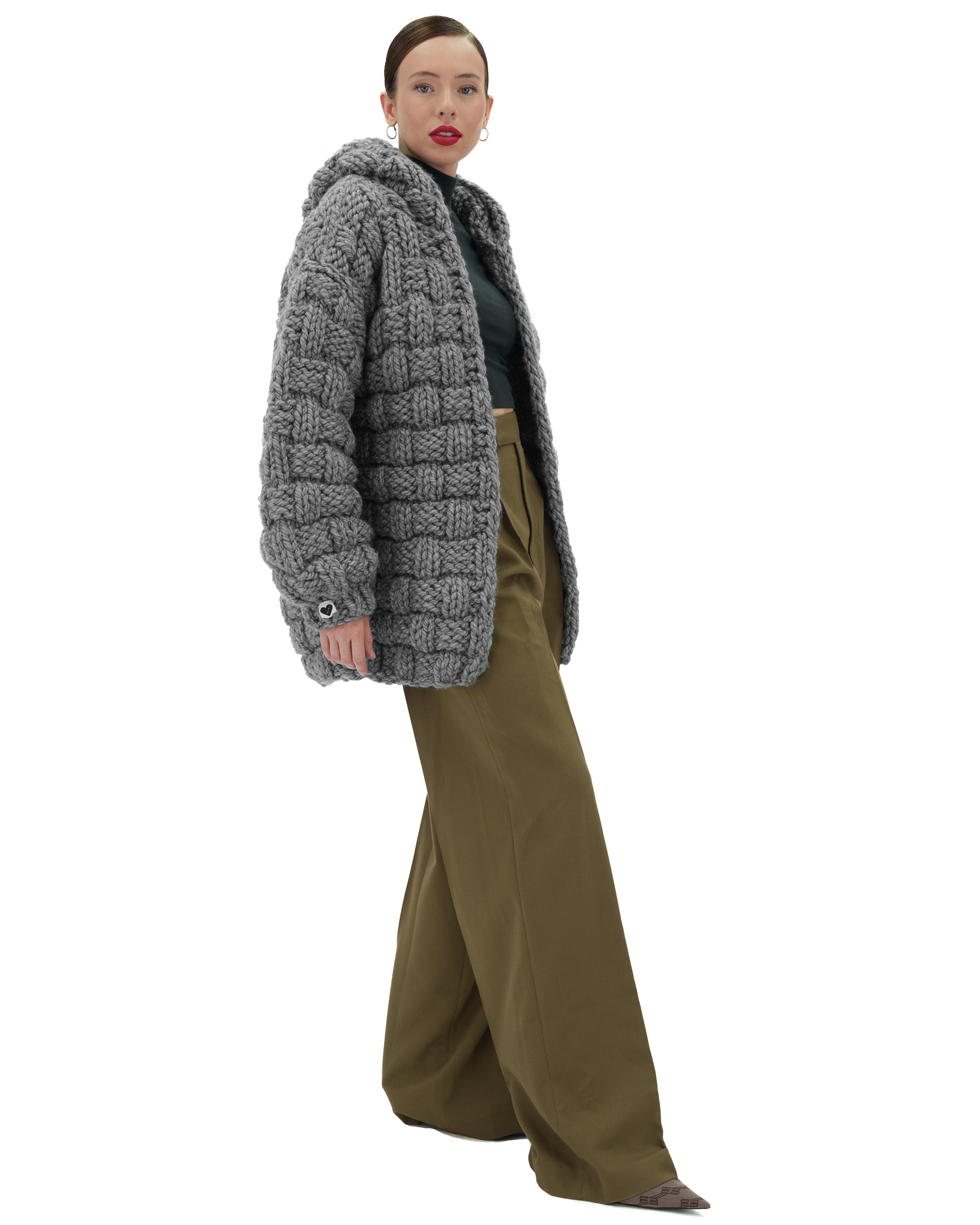 Women's Straw Hooded Cardigan - Lightweight Knit Sweater for Fall & Winter | Cozy Oversized Pullover for Casual Wear, Lounge & Travel