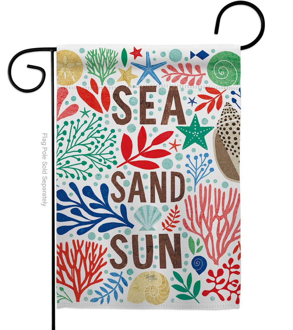 Coastal Nautical Garden Flag 13x18.5