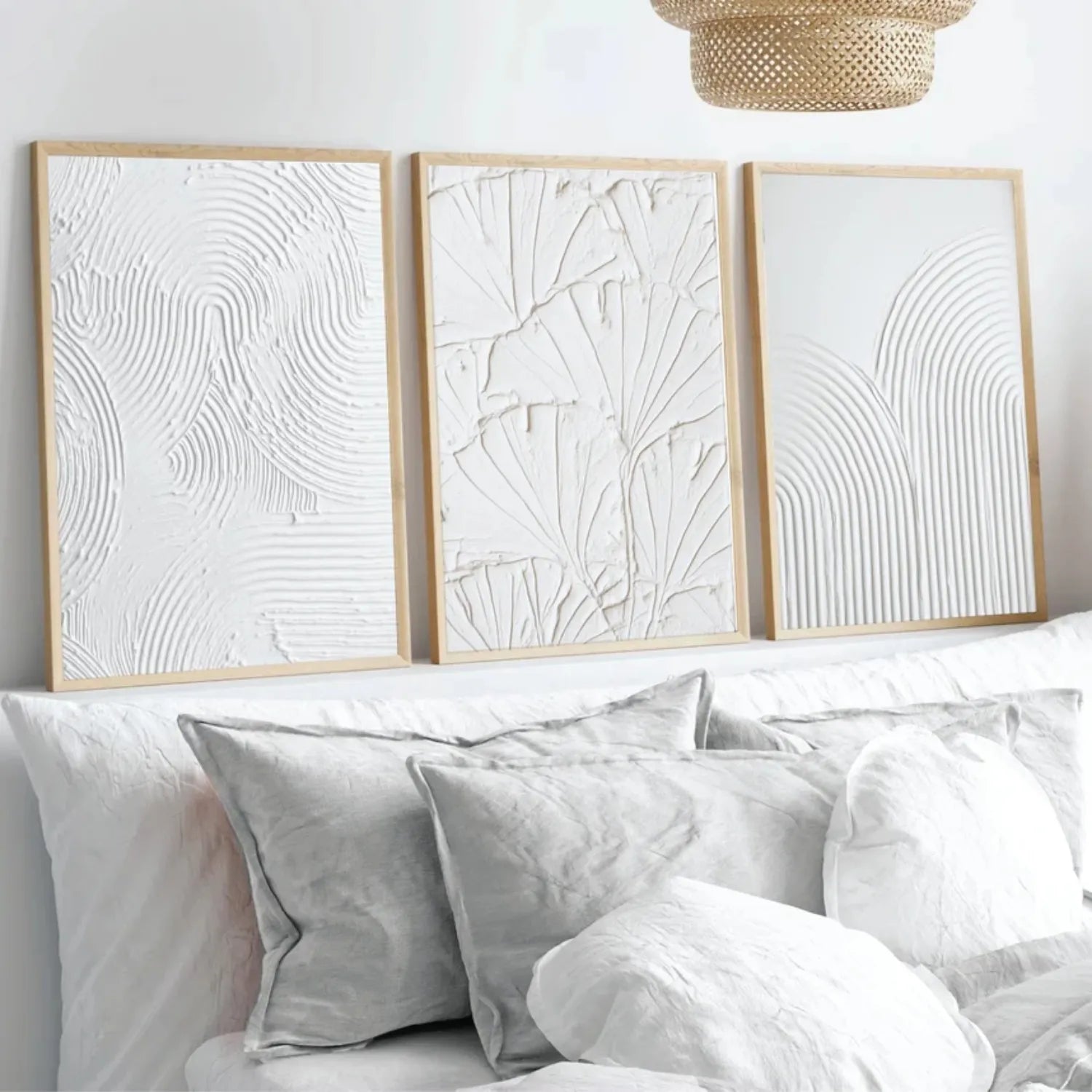 Minimalist Balance Canvas Painting Set of 3 - Abstract Wall Art Decor for Living Room, Bedroom & Office #MM294 | Modern Home Decor & Gift Idea