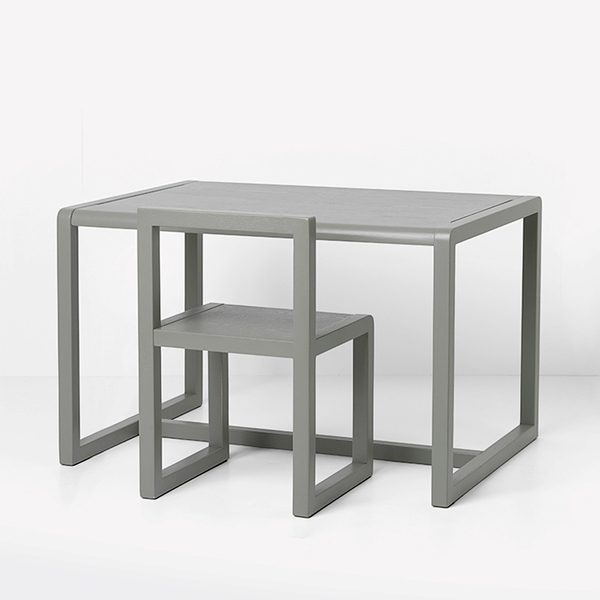 FERM LIVING Little Architect Kids Chair - Grey | Modern Children's Chair for Playroom, Nursery & Classroom | Durable & Stylish Toddler Seating