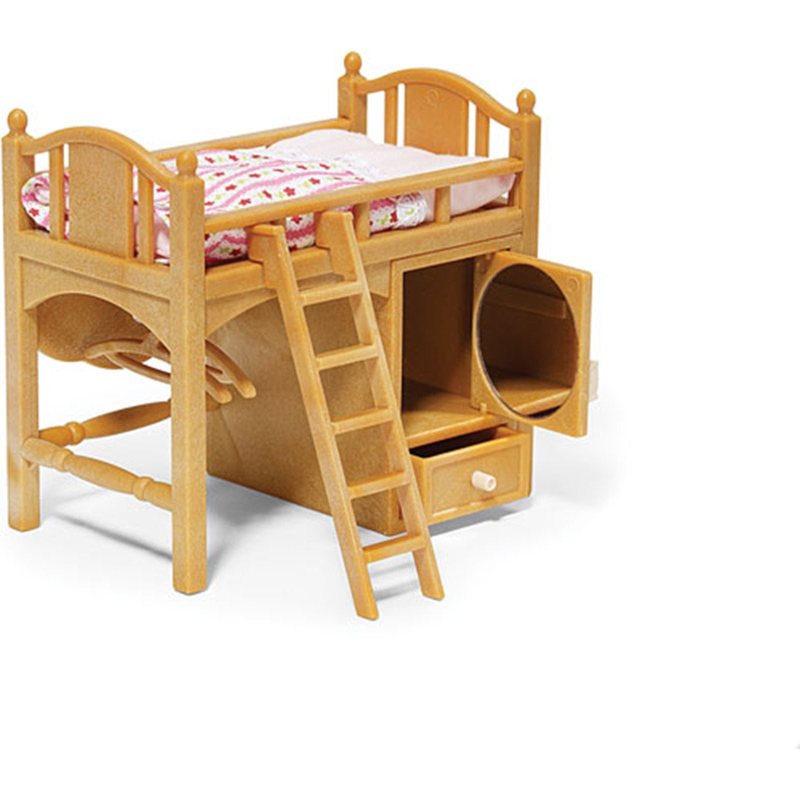 Calico Critters Loft Bed Set - Adorable Dollhouse Furniture for Kids | Perfect for Pretend Play & Room Decor