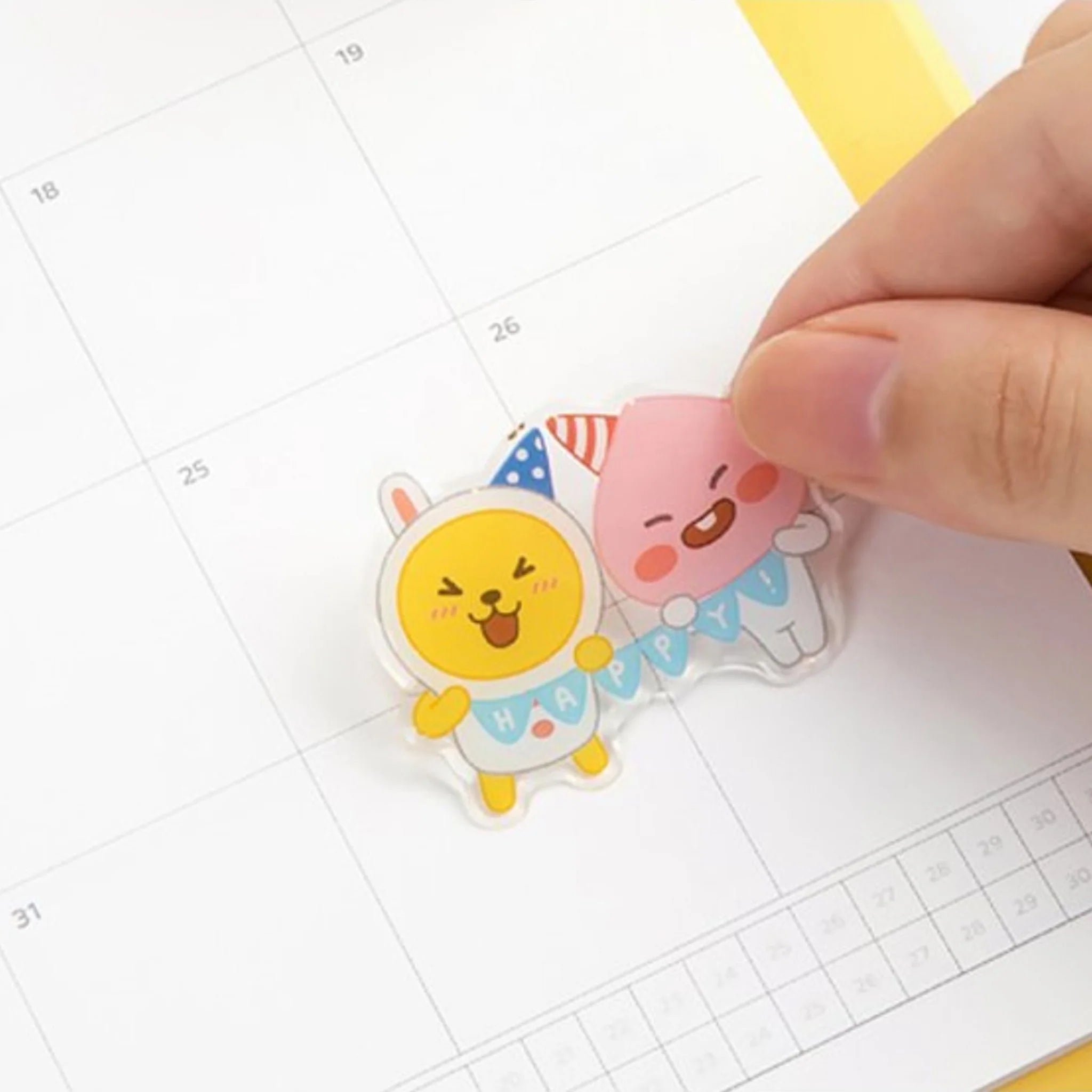 Little Friends Epoxy Sticker Pack - Cute Waterproof Vinyl Decals for Laptops, Water Bottles & DIY Crafts - Perfect for Scrapbooking, Journaling & Home Decor
