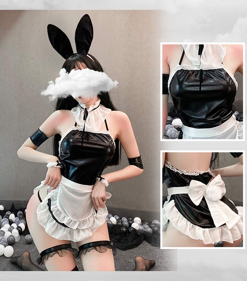 Sexy Lingerie Set - Cute Maid Costume for Women | Halloween Cosplay, Role Play, Boudoir Photography & Romantic Nights