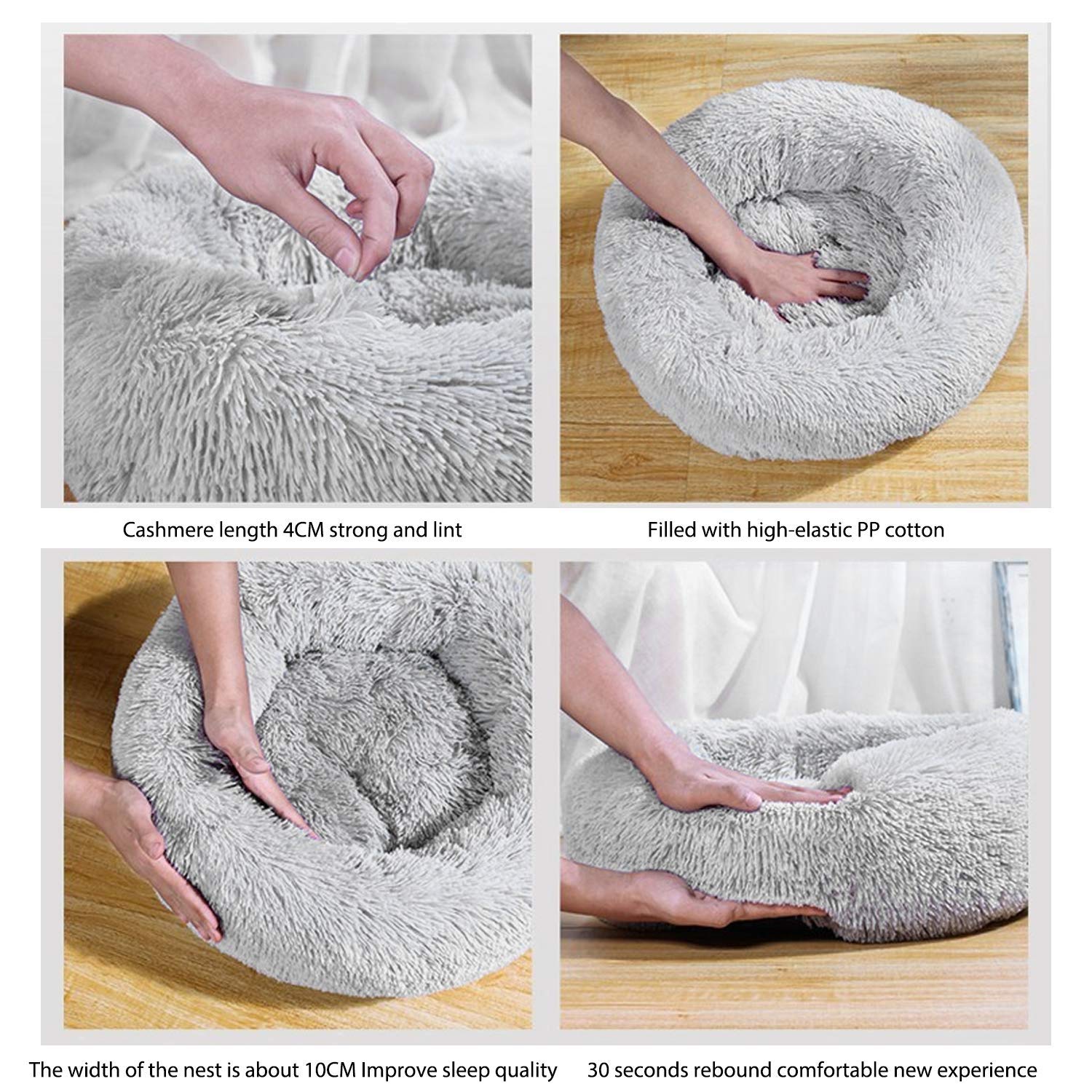 Cozy Pet Cave Bed - Warm & Soft Dog Bed for Puppies, Cats & Small Pets - Perfect for Indoor Sleeping, Cuddling & Winter Comfort