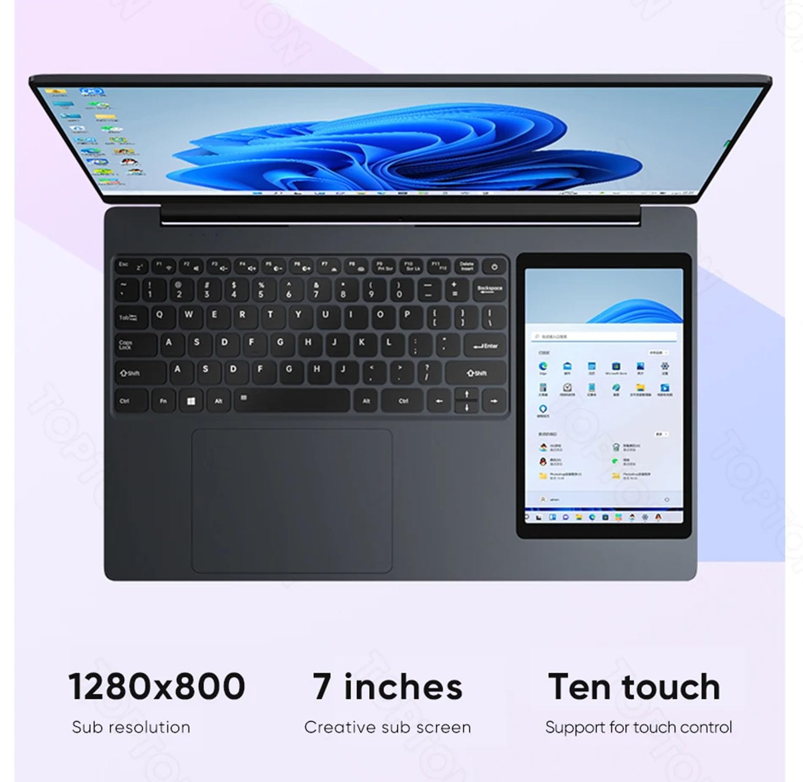 Tuofudun L10 Dual Screen Laptop - 15.6