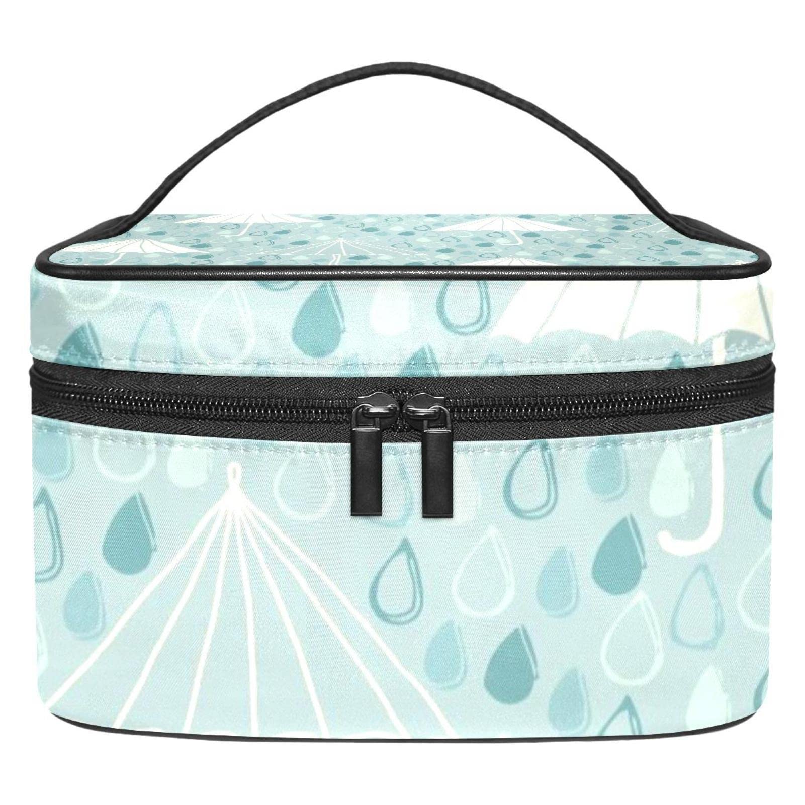 Waterproof Travel Makeup Bag Organizer - Portable Cosmetic Case for Women & Girls | Perfect for Rainy Days, Toiletries Storage & On-the-Go Beauty Essentials