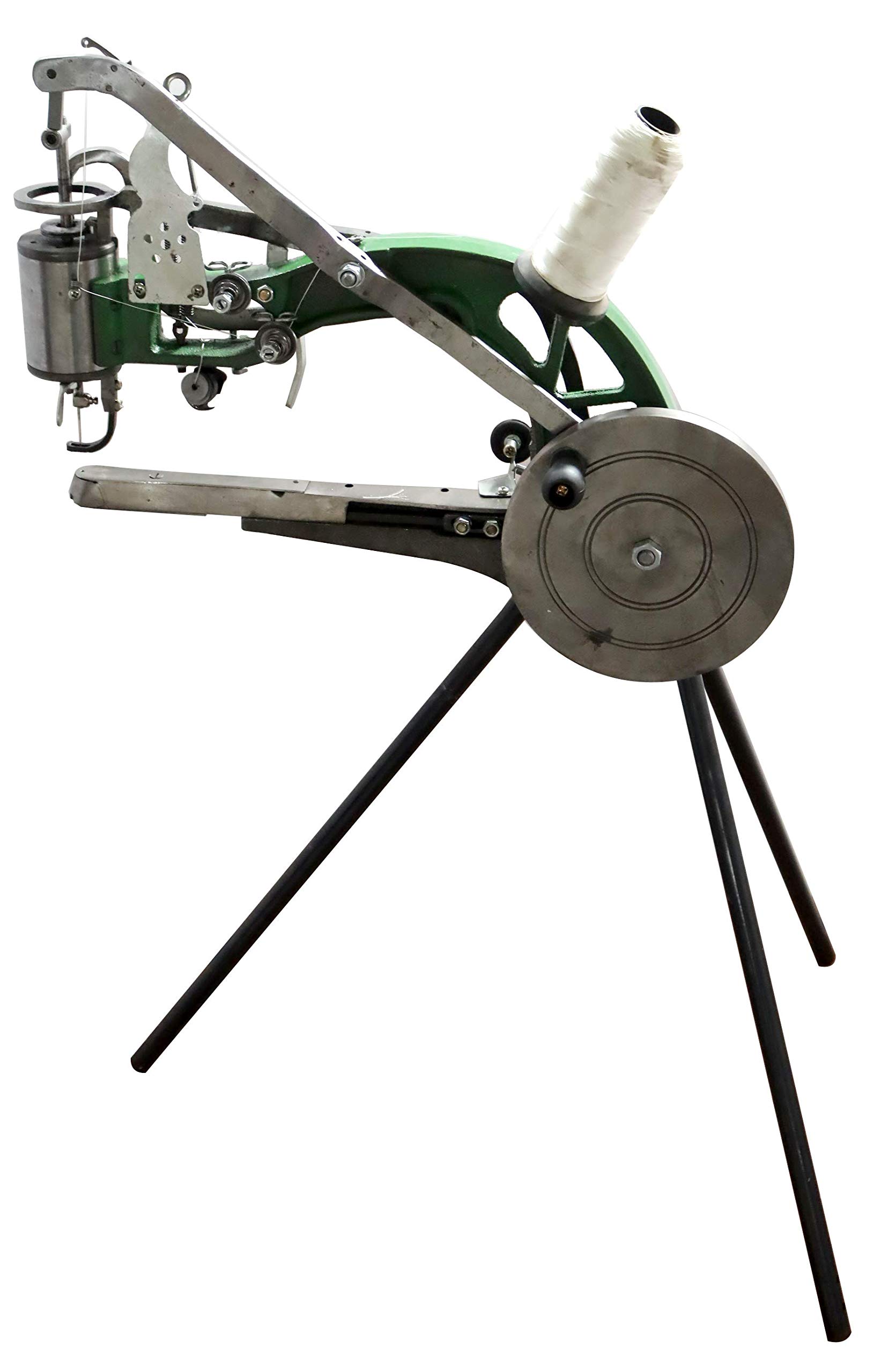 Heavy Duty Manual Shoe Repair Machine - Dual Cotton & Nylon Thread Sewing Machine with Adjustable Tripod Stand - Perfect for Cobbler Shops, Leather Crafting & DIY Shoe Repairs at Home