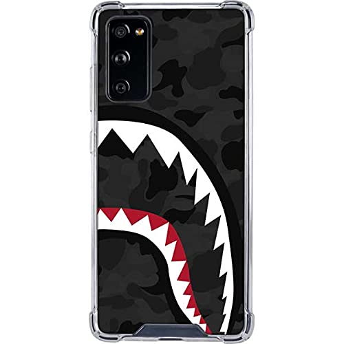 Skinit Clear Phone Case for Samsung Galaxy S20 FE - Shark Teeth Grey Street Camo Design | Protective Slim Cover with Scratch Resistance | Perfect for Outdoor Adventures & Daily Use