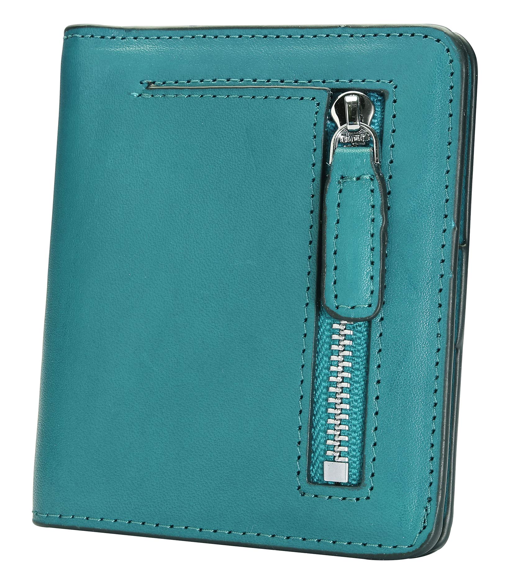 AINIMOER Women's Small Leather RFID Blocking Wallet - Slim Bifold Credit Card Holder & Mini Pocket Purse for Everyday Use, Travel, and Gift Giving