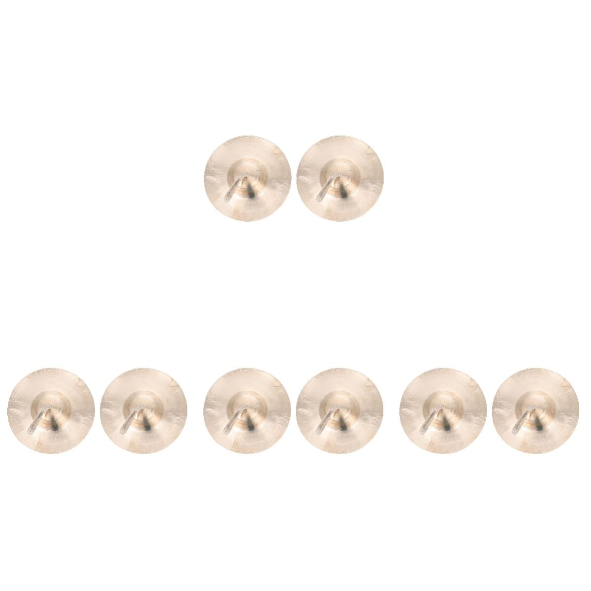 Milisten Mini Toys 8 Pcs Belly Dance Finger Cymbals - Professional Zills for Belly Dancing, Kids Musical Instruments - Perfect for Dance Performances, Costume Parties & Cultural Events