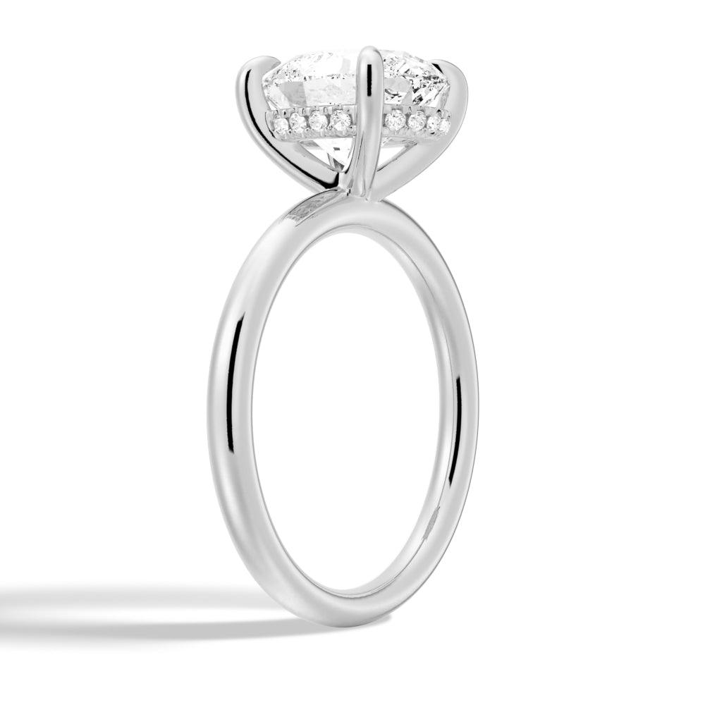 Oval Solitaire Moissanite Engagement & Wedding Ring Set for Couples - Matching His & Hers Bands - Perfect for Proposals, Anniversaries & Romantic Occasions