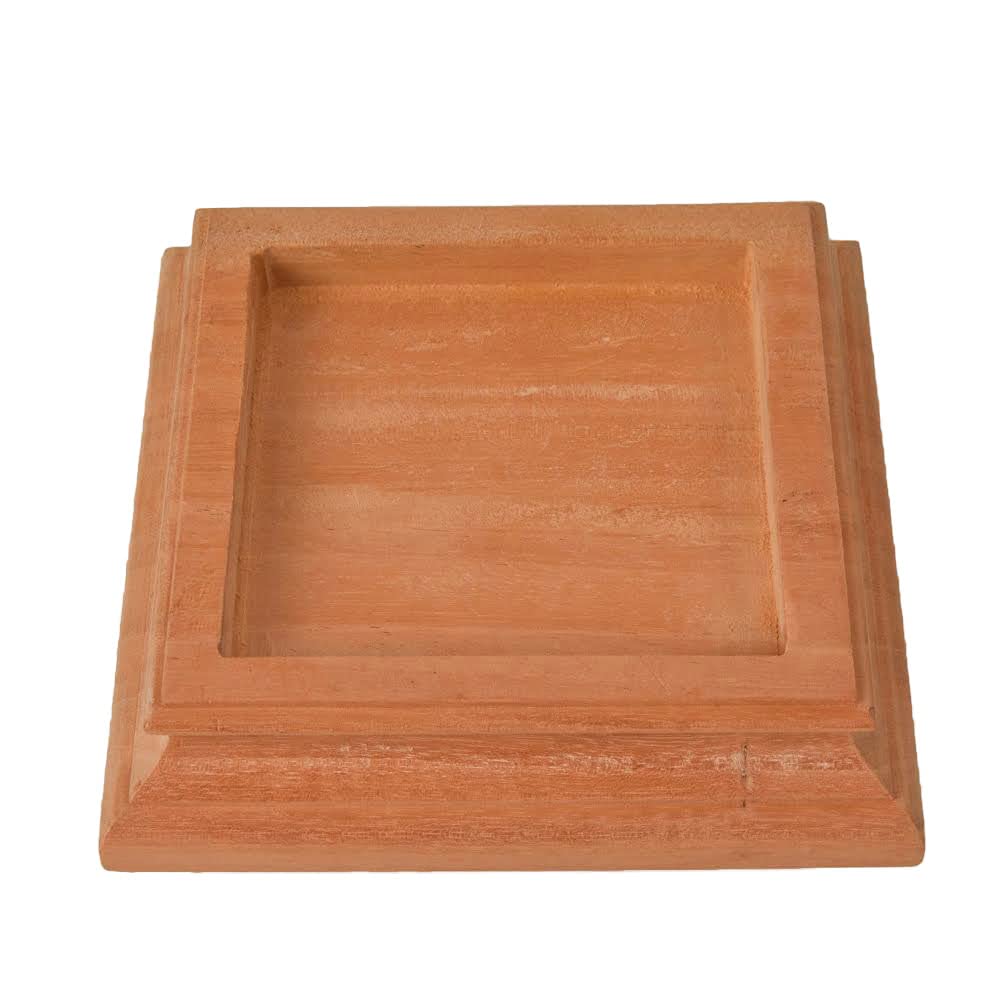4x4 Traditional Flat Wood Post Caps with Copper Pyramid (5-Pack) - One-Piece Miterless Design for Fence & Deck Protection (5, 3-1/2 in.) - Weatherproof Outdoor Post Toppers for Patio, Pergola and Garden Decoration