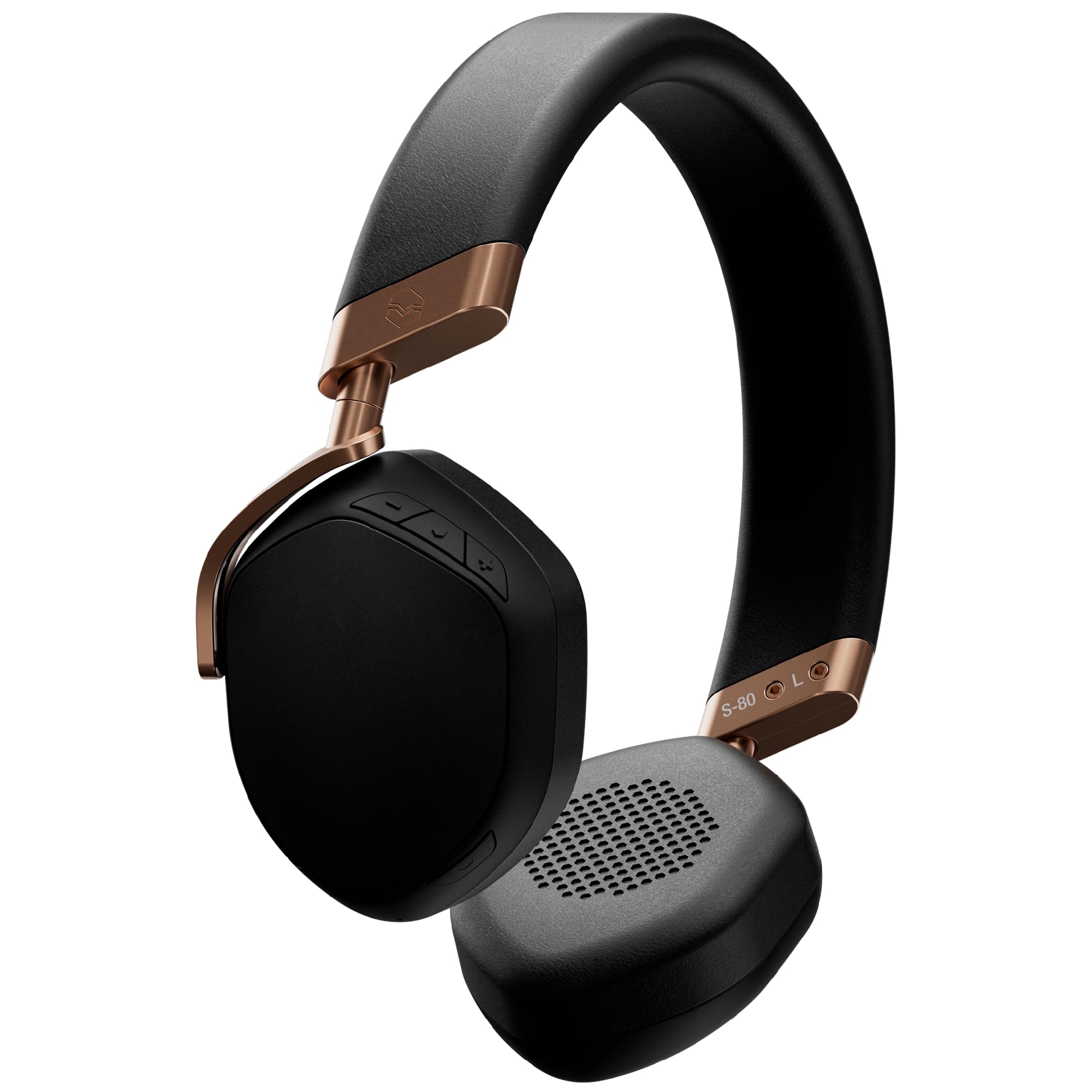 V-MODA S-80 Wireless Bluetooth Headphones with Personal Speaker - Rose Gold | Premium Sound for Electronic Music | Stylish Design | Mobile App Control | Perfect for Gym, Travel & Home Use (S-80-RG)