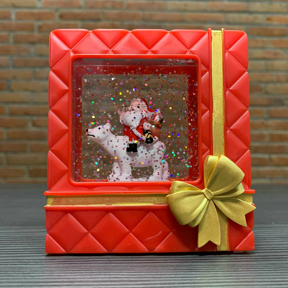 Christmas Decorations - Santa Claus and Polar Bear Ornament for Holiday Tree, Home, and Festive Decor | Perfect for Xmas Parties, Gifts, and Winter Celebrations