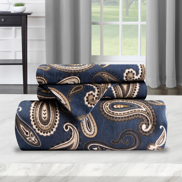 Reversible Flannel Trellis Duvet Cover Set with Pillow Shams - Soft Cozy Bedding for Winter - Perfect for Cold Weather & Holiday Home Decor