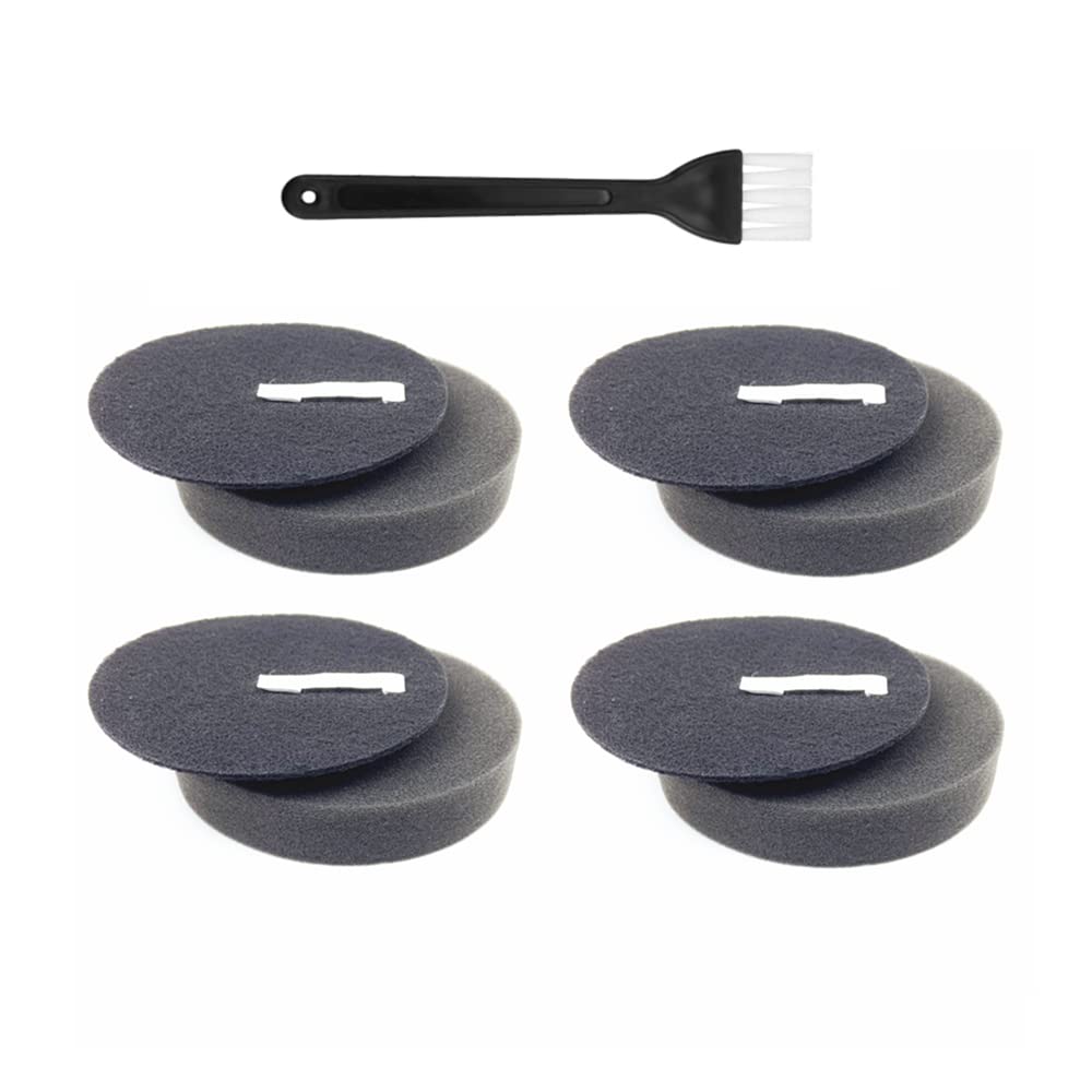 4 Pack Vacuum Cleaner Filters - Compatible with Bissell 2252, 2486, 2489, 24899, 27909, 2254, 1214 Models - Replacement Part #1608225 for Bissell CleanView Rotary Vertical Vacuums - Perfect for Home Cleaning & Pet Hair Removal