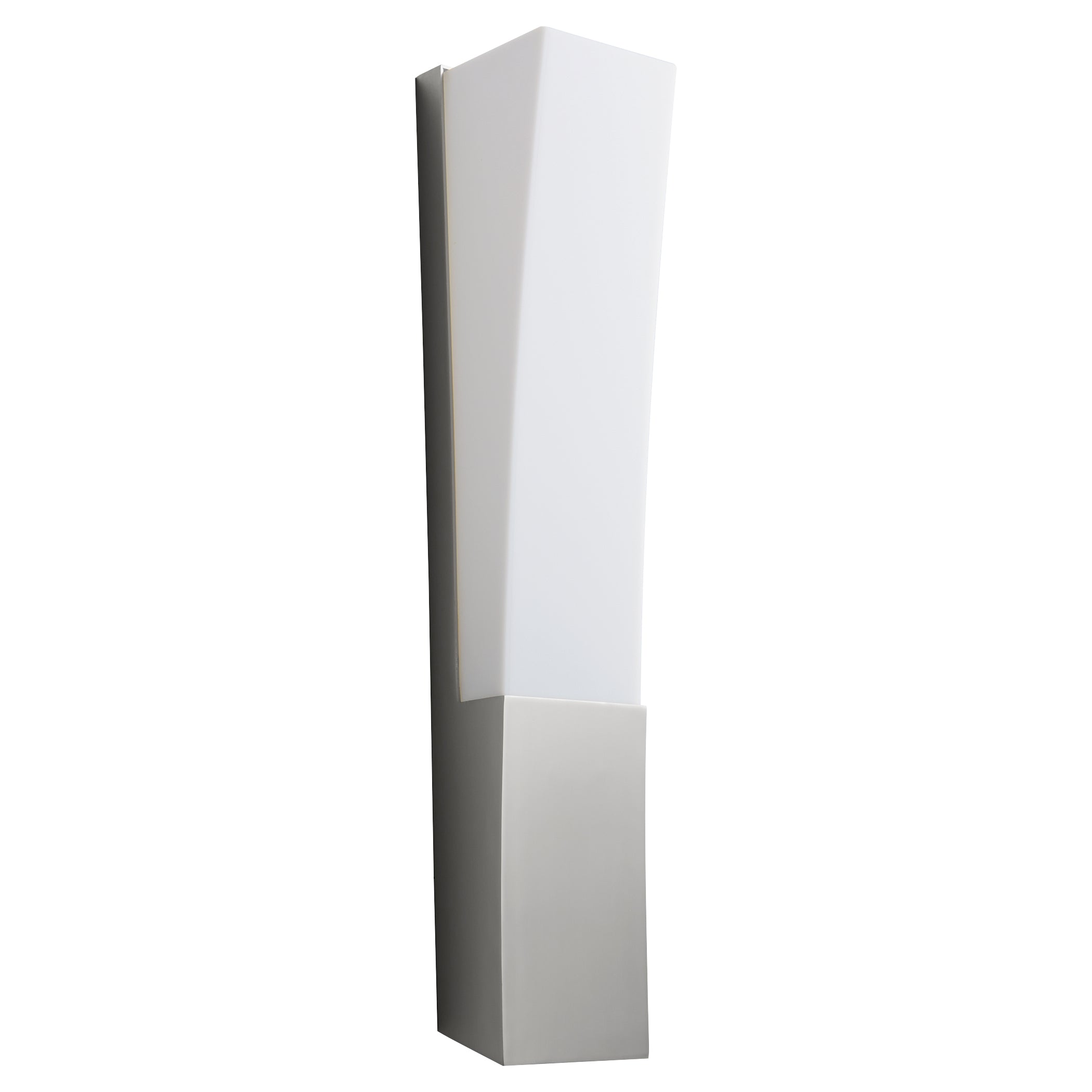 Oxygen Crescent 3 513 XX Large Wall Sconce Light Fixture in Satin Nickel - Modern Lighting for Living Room, Bedroom, and Hallway Decor