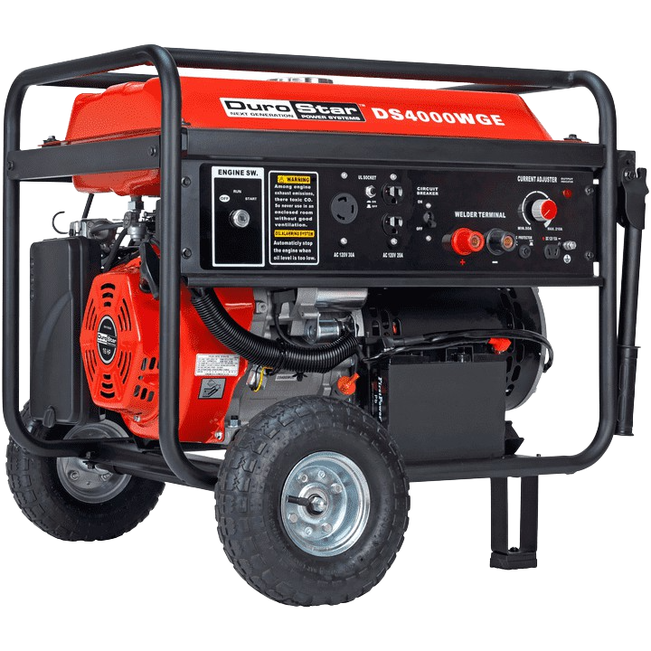 DuroStar DS4000WGE 3500W 4000W 210 Amp Portable Welding Generator with Electric Start - Ideal for Construction Sites, Farm Work, and Emergency Power Backup