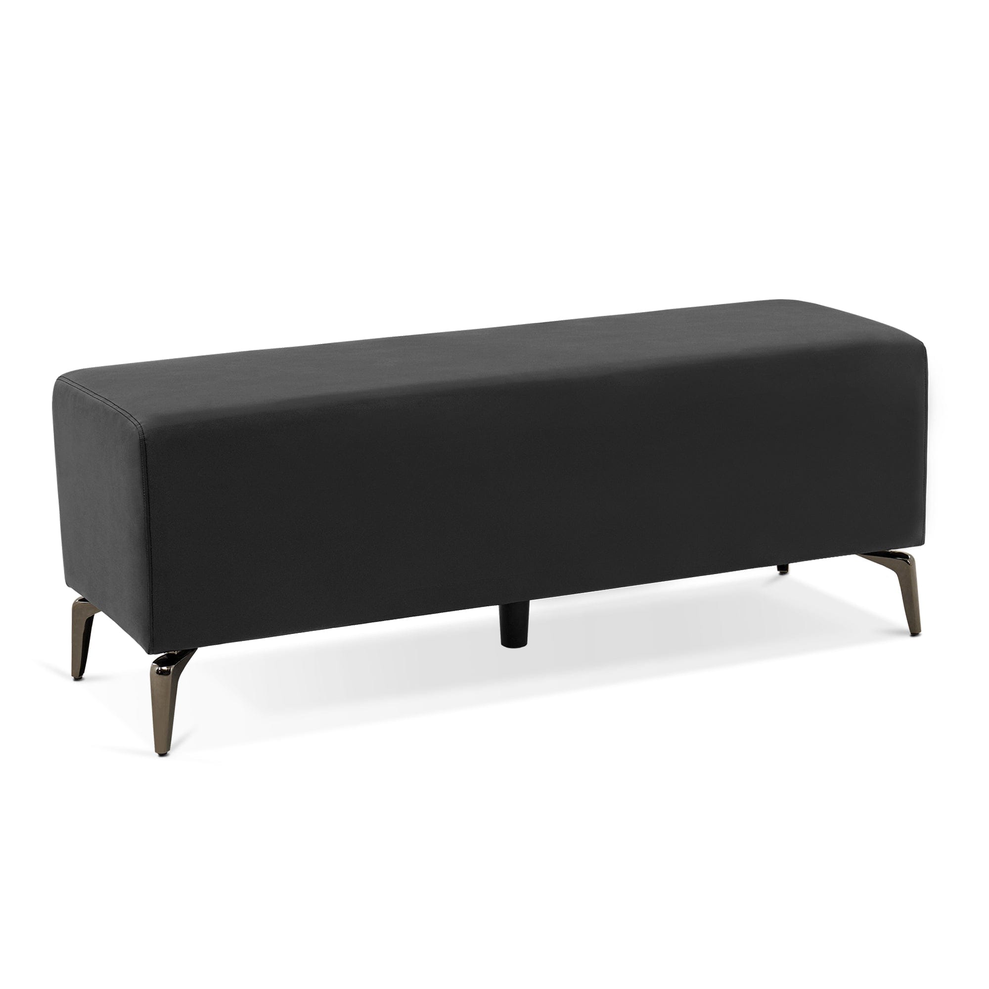 Harrison Salon Reception Bench - Modern Lobby Chairs for Waiting Area, Comfortable Seating for Beauty & Hair Salon, Spa, Clinic - Wooden Frame with Upholstered Cushion