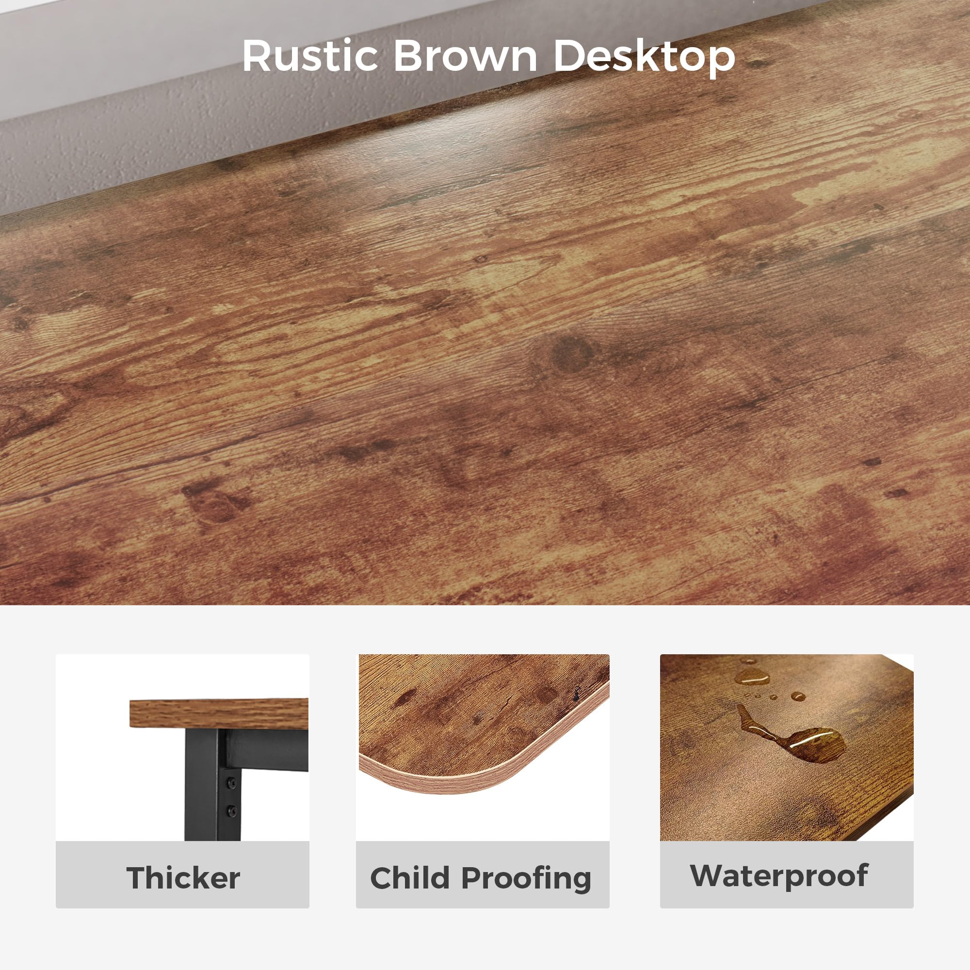 EUREKA ERGONOMIC 61 Inch L-Shaped Computer Corner Desk for Home Office, Gaming & Study - Space Saving Design with Mouse Pad, Easy Assembly (Left Side, Brown) - Perfect for Small Spaces & Multi-Monitor Setups