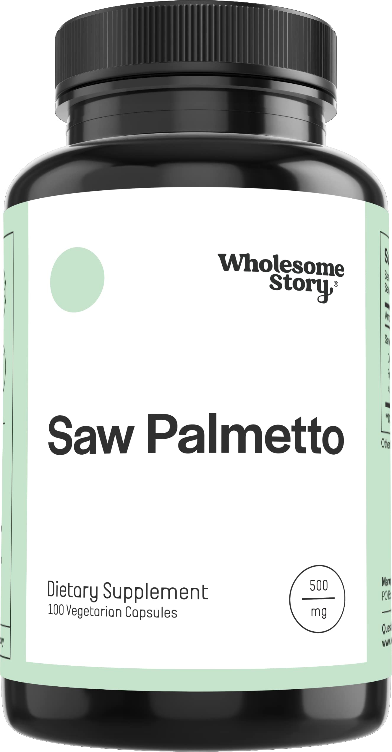 Premium Saw Palmetto Supplement 500mg - Hormone Balance & Prostate Support for Men & Women | Natural Urinary Health & Androgen Support | 100 Capsules (100-Day Supply) | Ideal for Daily Wellness & Men's Health Routine