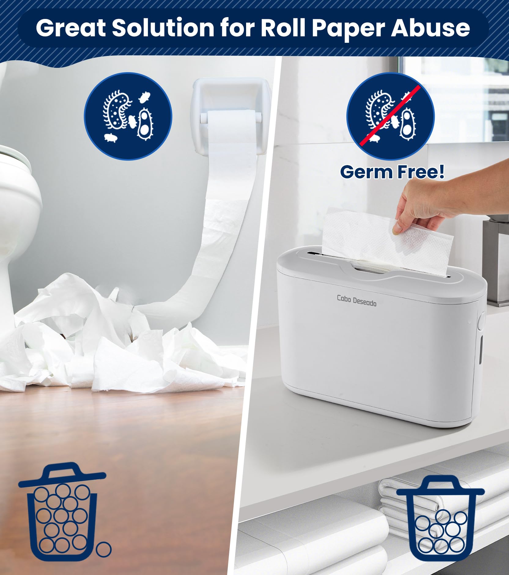 Commercial Countertop Paper Towel Dispenser - Multifold/Trifold/C-Fold Hand Towel Holder for Kitchen, Bathroom, Hotel & Office Use | 200-Sheet Capacity with Refill Reminder | Ideal for Restaurants, Hospitals & Public Restrooms