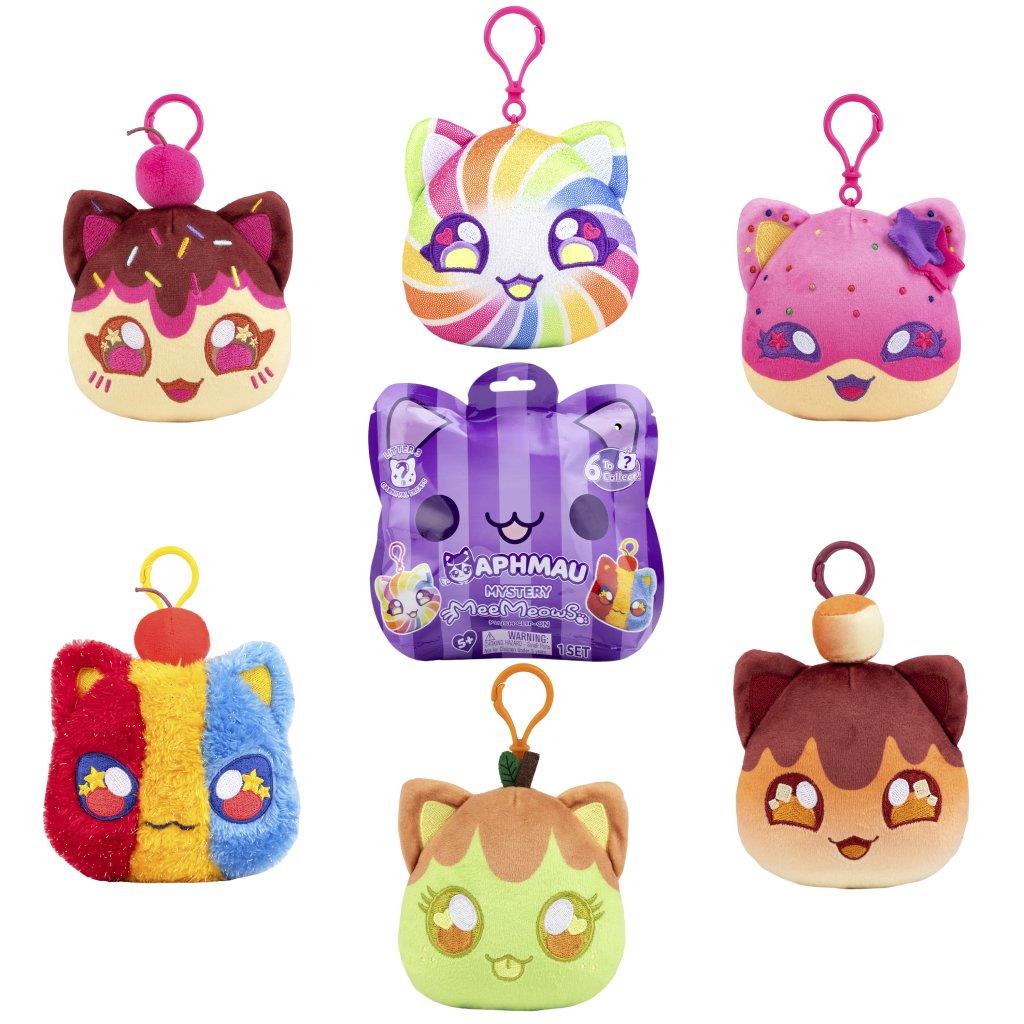 Aphmau Mystery MeeMeow Catface Clip On Series 3 Blind Bag Collectible Toy - Cute Cat Character Charm for Backpacks, Keychains & School Supplies | Perfect Gift for Kids & Anime Fans