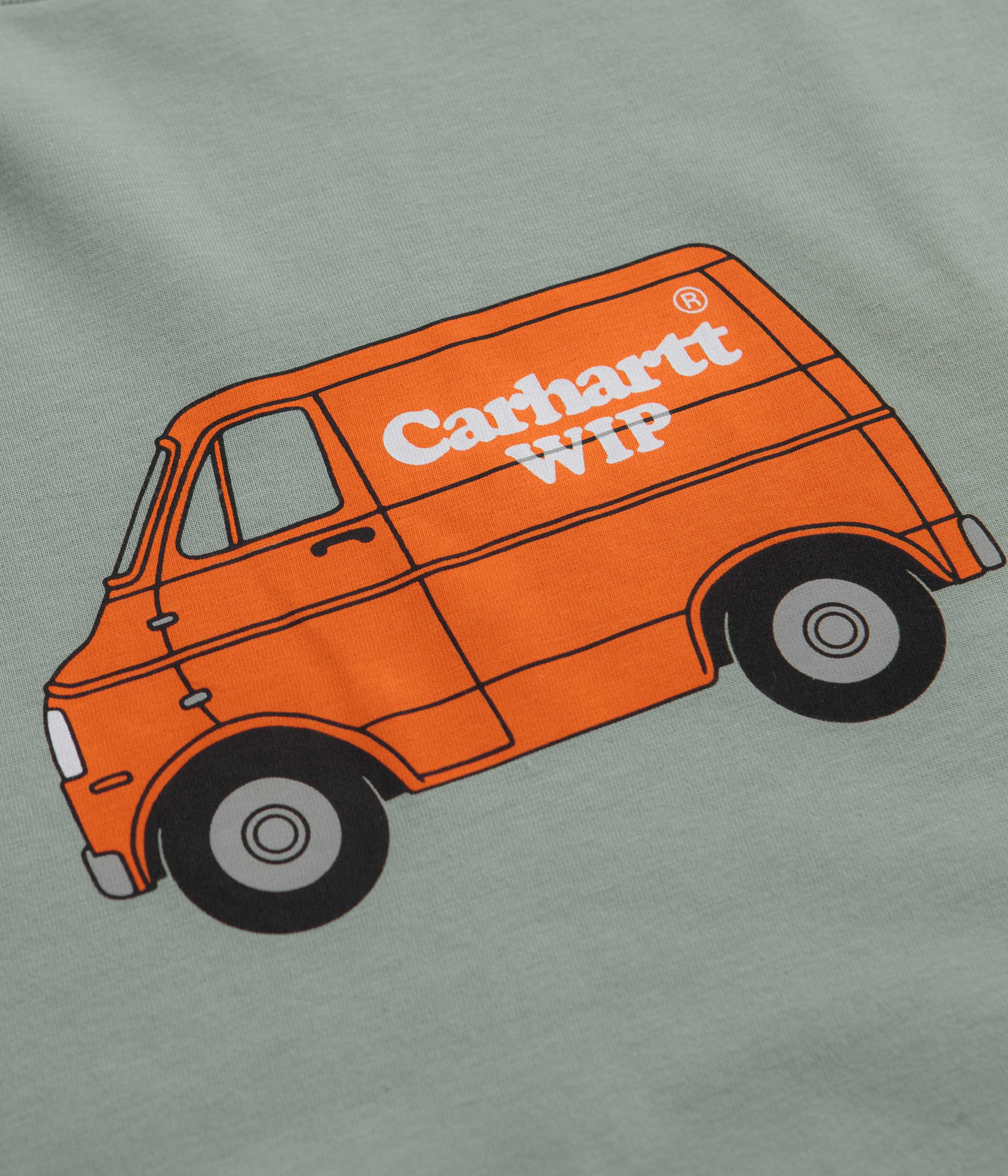Carhartt Mystery Machine Graphic T-Shirt in Glassy Teal - Soft Cotton Crewneck Tee for Men | Casual Wear, Street Style & Everyday Comfort