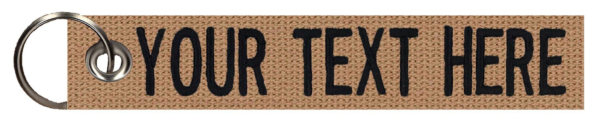 Custom Personalized Name Tapes with Grommets - Durable Luggage & Crate Tags in 2 Sizes, 50+ Fabric Options | Perfect for Travel, Camping & Pet Identification