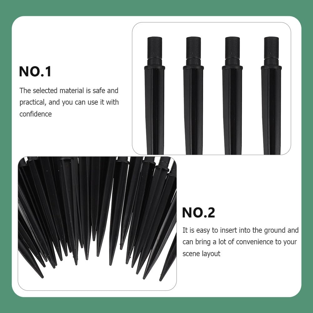 25 Pack Solar Light Stakes - 5.5 x 0.55 Inch Replacement Ground Spikes for Garden Pathway Lights, Landscape Yard Lamps - Perfect for Driveway, Walkway, Flower Bed & Outdoor Decoration Lighting