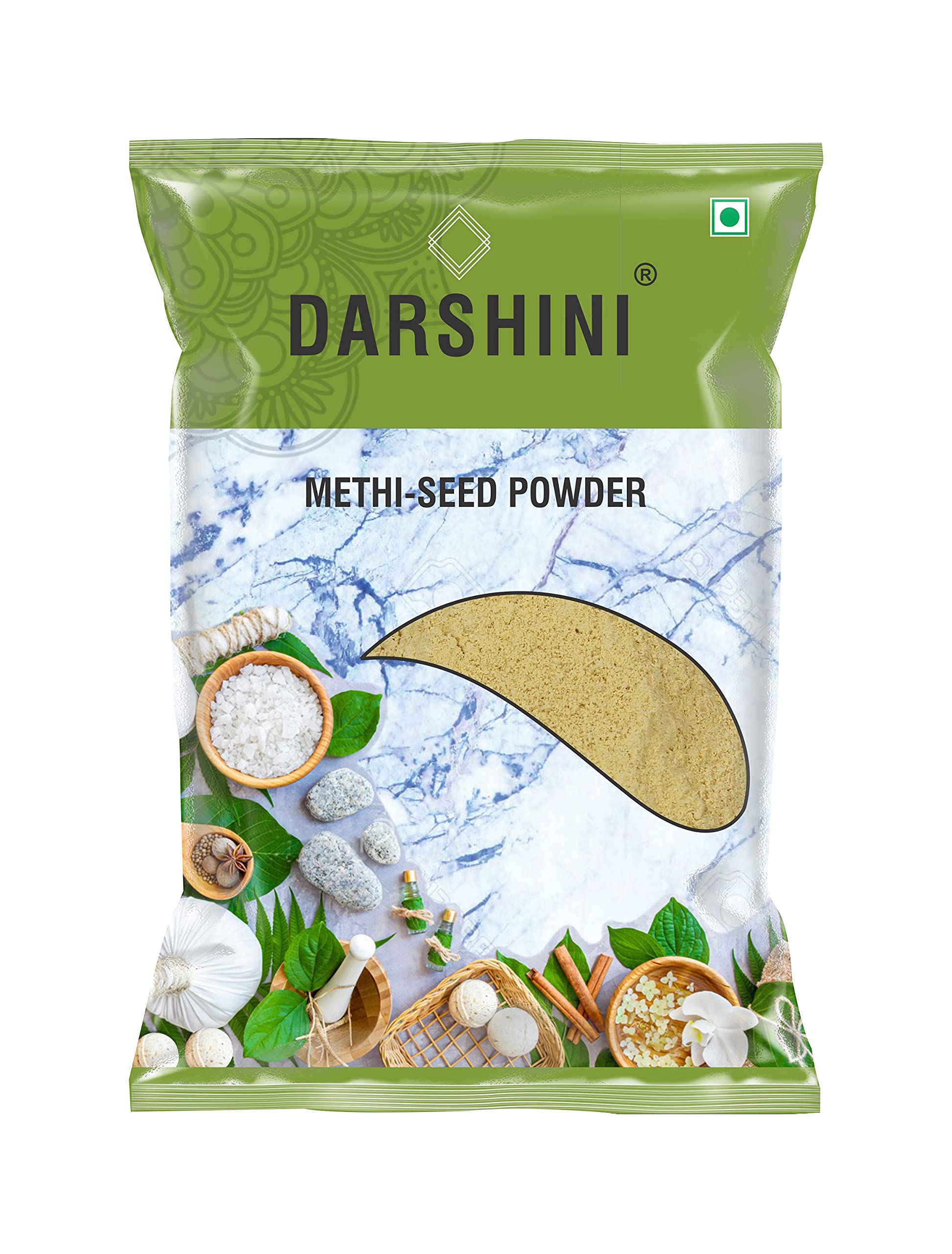 Organic Darshini Methi Seeds Powder (Fenugreek Powder) 200g - Pure & Natural for Cooking, Tea & Ayurvedic Remedies | USDA Certified for Authentic Indian Flavors