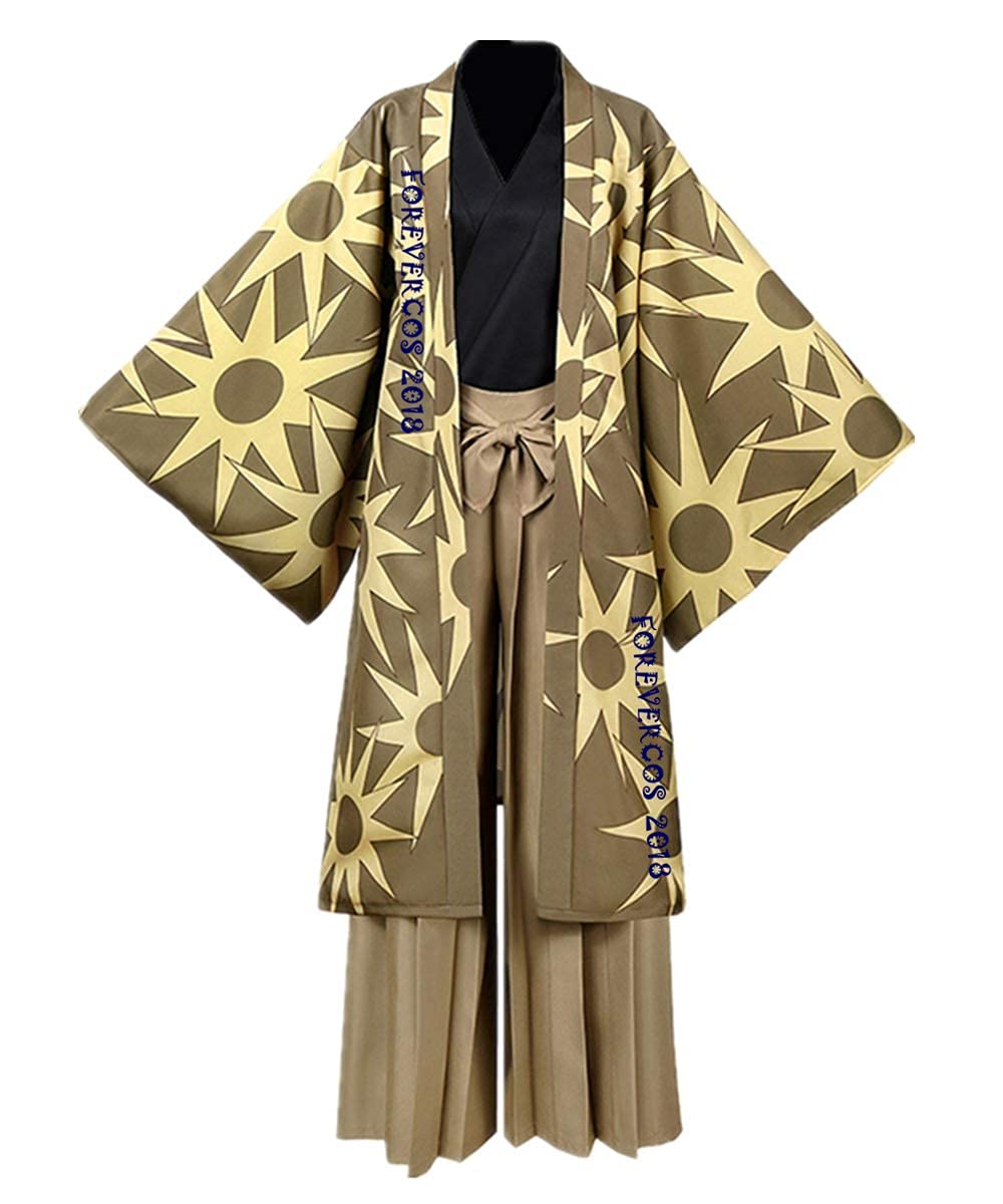 Anime Demon Slayer Haganezuka Hotaru Cosplay Costume - Full Set Kimono Outfit for Halloween, Conventions & Cosplay Events | Perfect for Anime Fans & Collectors