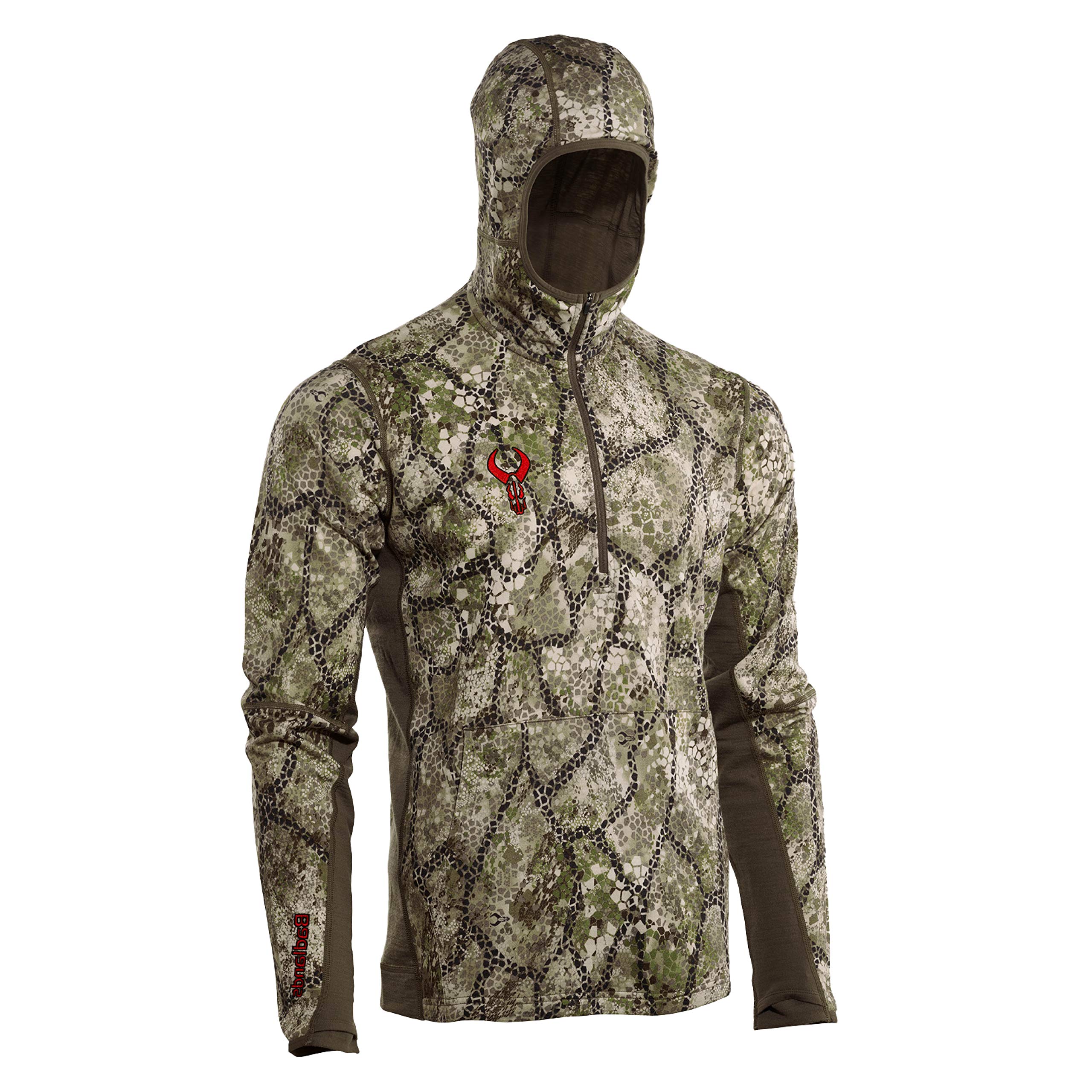 Badlands Variant Merino Wool Hoodie - Lightweight Mid Layer for Hiking & Outdoor Adventures - Warm & Breathable Base Layer for Camping, Backpacking & Cold Weather Activities
