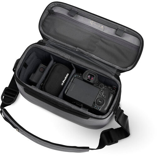 Nomatic LUMA Camera Sling Bag (12L, Stone Gray) - Waterproof & Lightweight DSLR Camera Bag for Photographers, Travel & Outdoor Adventures