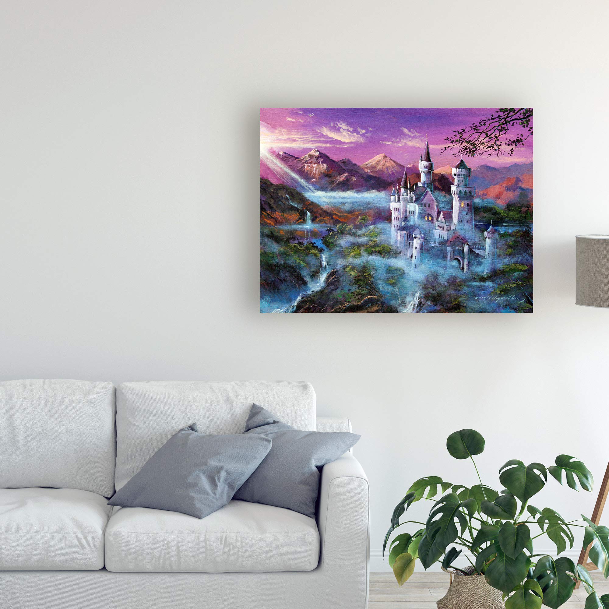Trademark Fine Art - David Lloyd Glover 'Mystery Castle' 35x47 Wall Art Print - Perfect for Living Room, Bedroom & Office Decor