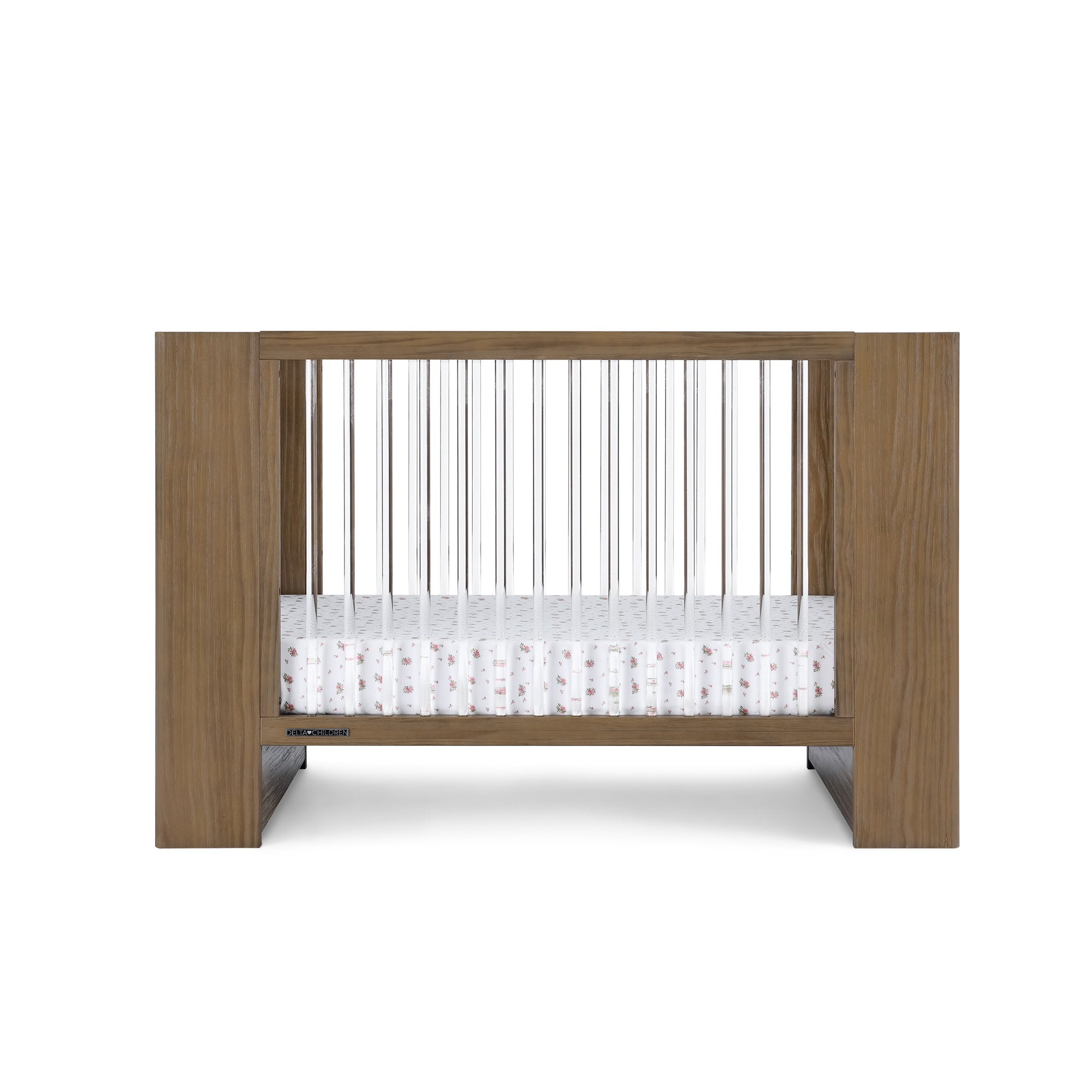 Aerin 4-in-1 Convertible Baby Crib - Toddler Bed, Daybed & Full-Size Bed | Safe & Stylish Nursery Furniture for Newborns to Teens | Perfect for Baby Rooms, Daycare Centers & Guest Bedrooms