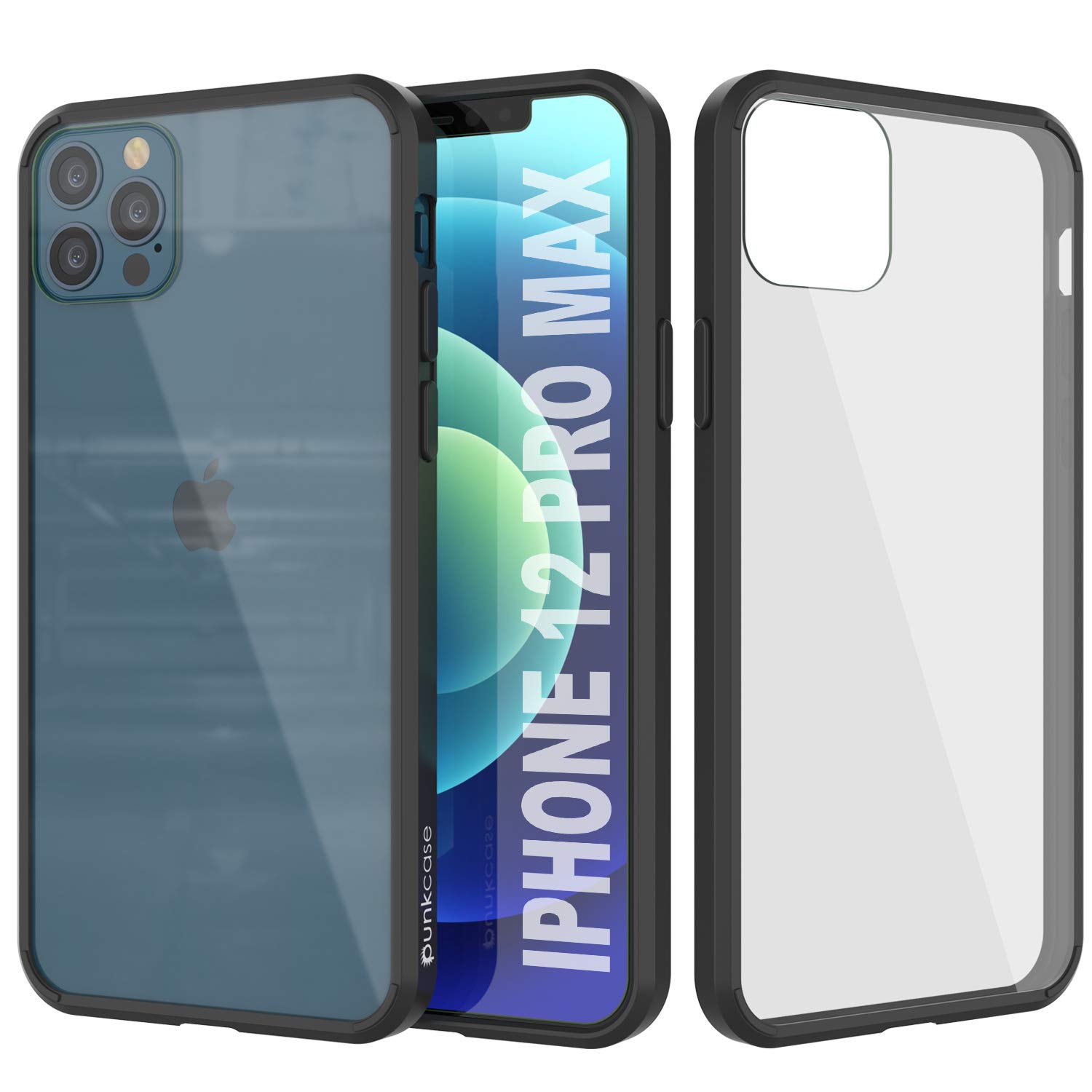 Punkcase for iPhone 12 Pro Max - Slim Fit Clear Protective Case with PunkShield Screen Protector | Drop Protection | Compatible with iPhone 12 Pro Max (6.7