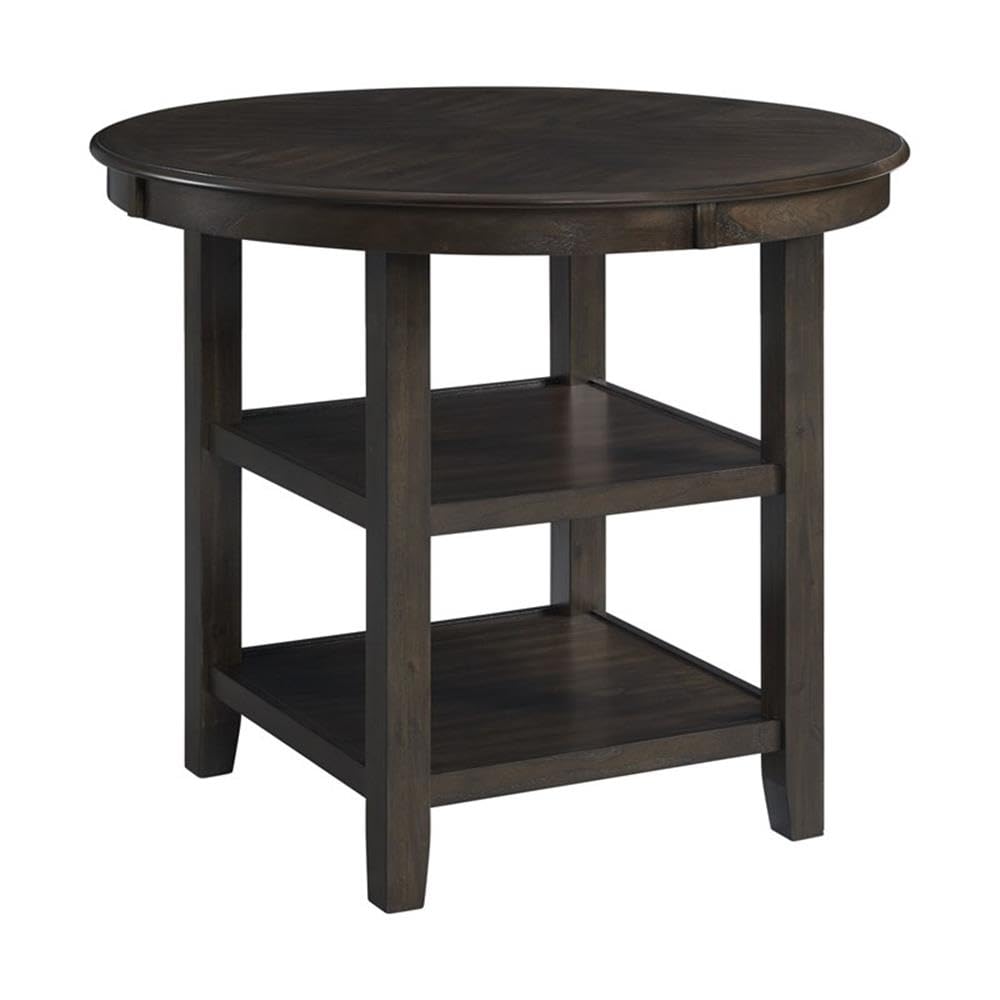 BOWERY HILL Modern Walnut Counter Height Dining Table - Perfect for Small Spaces, Breakfast Nooks & Contemporary Kitchens
