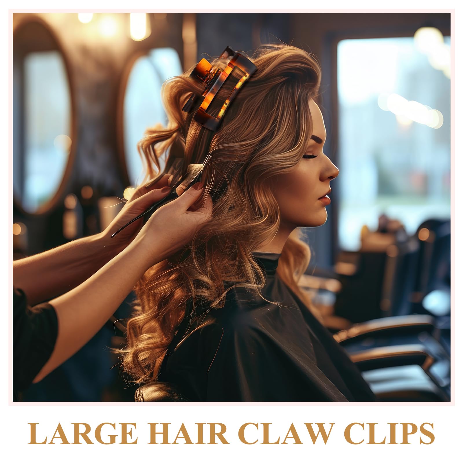 Hoteam 36 Pcs Large Hair Claw Clips - 4.1 Inch Rectangular Hair Clips, Matte Non-Slip Banana Clips with Strong Hold for Women | Bulk Hair Accessories in 18 Colors | Perfect for Thick Hair, Ponytails & Updos