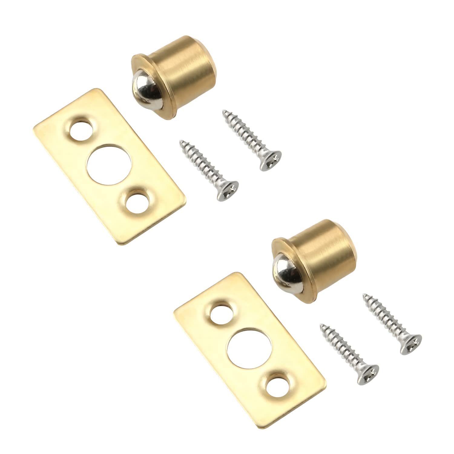 Stainless Steel Adjustable Ball Catch Hardware with Strike Plate - 0.31