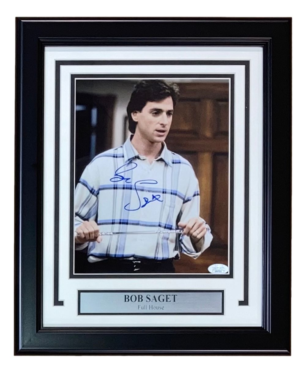 Bob Saget Autographed 8x10 Framed Photo - Full House Memorabilia - JSA Certified - Perfect for Home Decor, Fan Collections, and Gift Giving