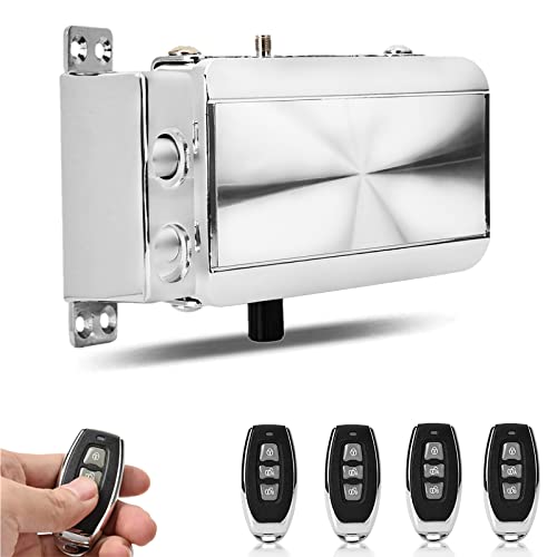 Smart Keyless Entry Deadbolt Lock - Remote Control Door Lock Kit with 4 Remotes, Anti-Theft Home Security System for Front Door, Back Door & Apartment Access | Ideal for Vacation Homes, Rentals & Smart Home Automation