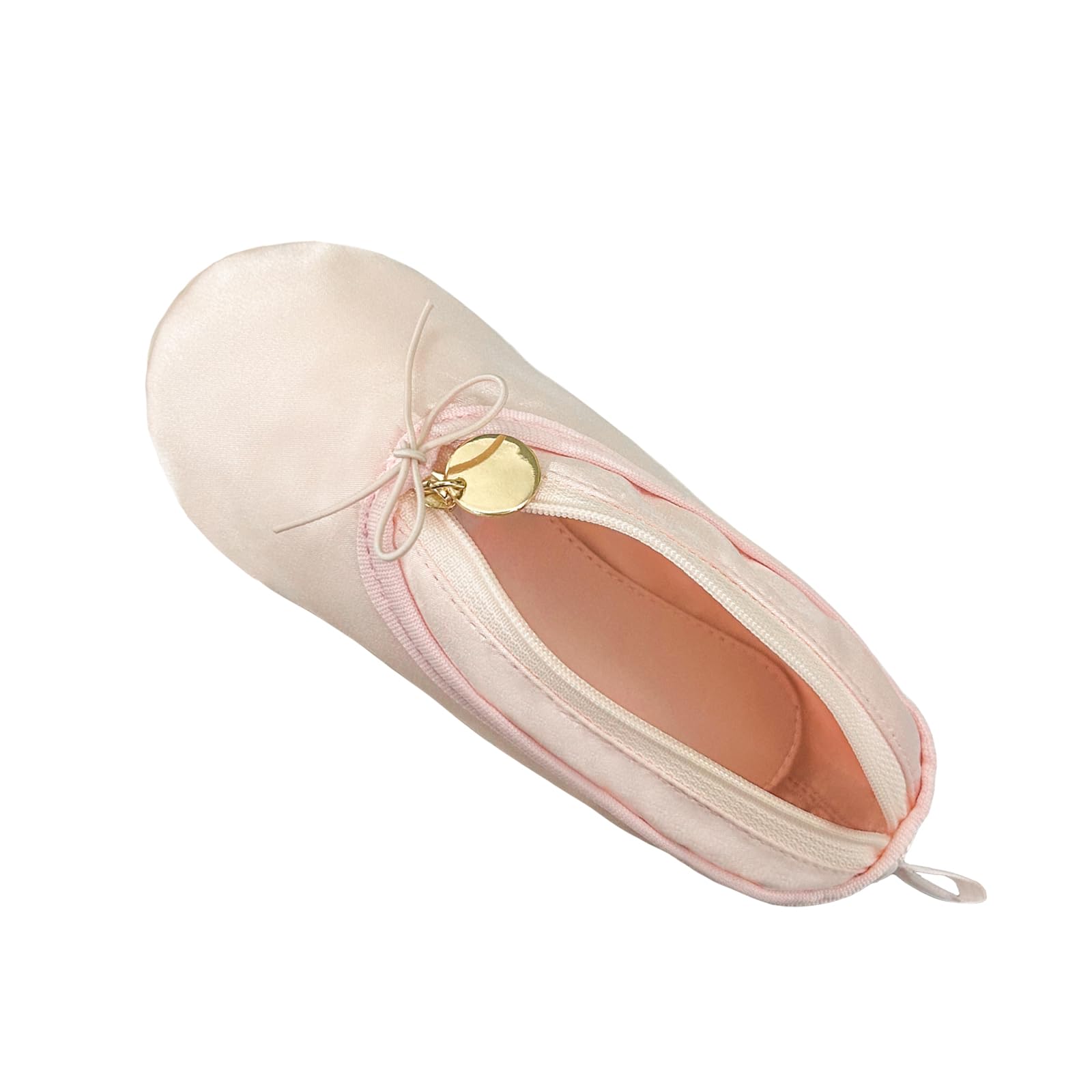 WKLOUYHE Ballet Shoe Makeup Bag - Pink Mini Dance Slipper Pouch for Dancers | Perfect Gift for Ballerinas, Dance Students & Girls | Great for Dance Classes, Travel & Cosmetics Storage